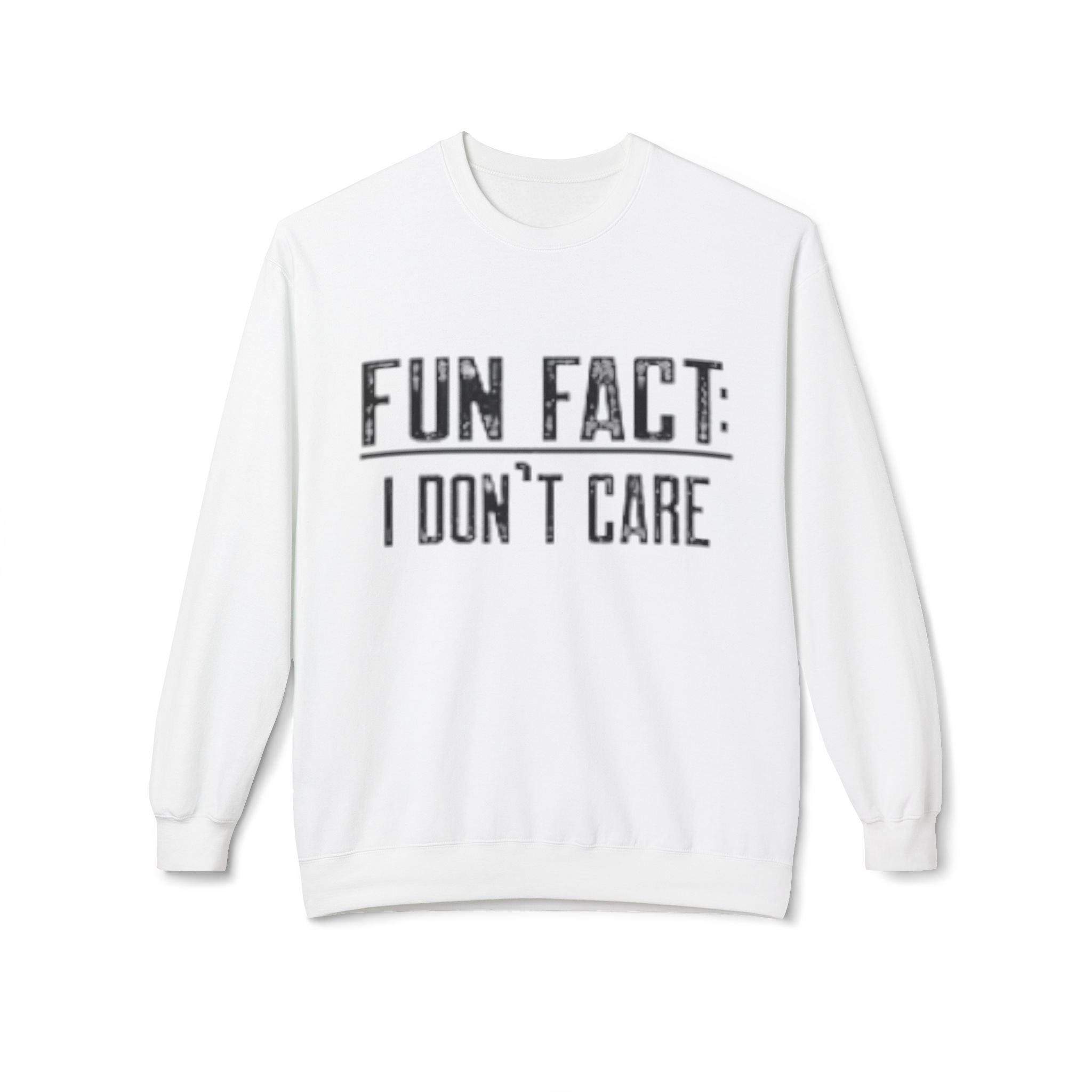 Fun Fact: I Don’t Care Sweatshirt – Sarcastic Graphic Pullover