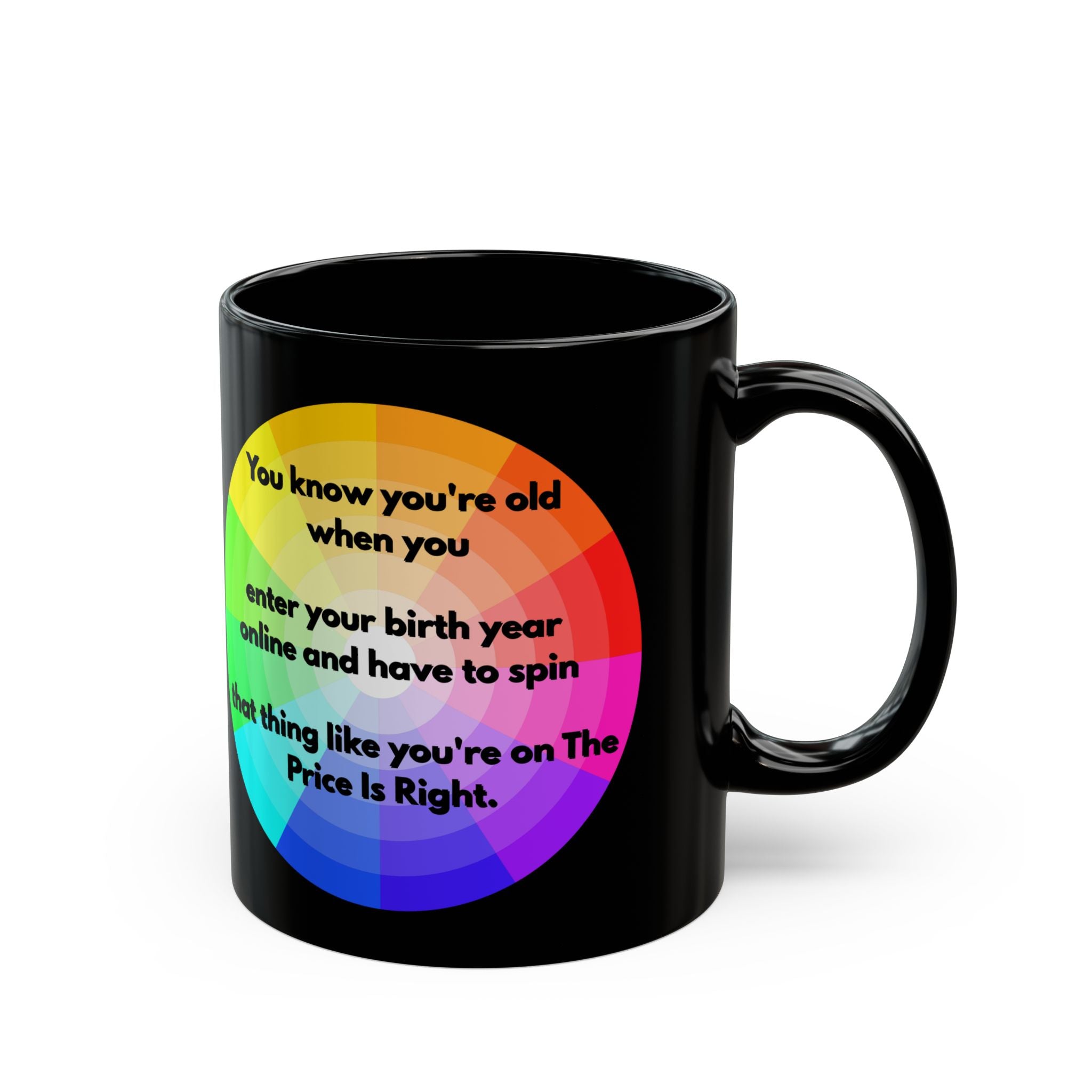 Funny Coffee Mug – Price Is Right Birth Year Joke – Black 11oz & 15oz