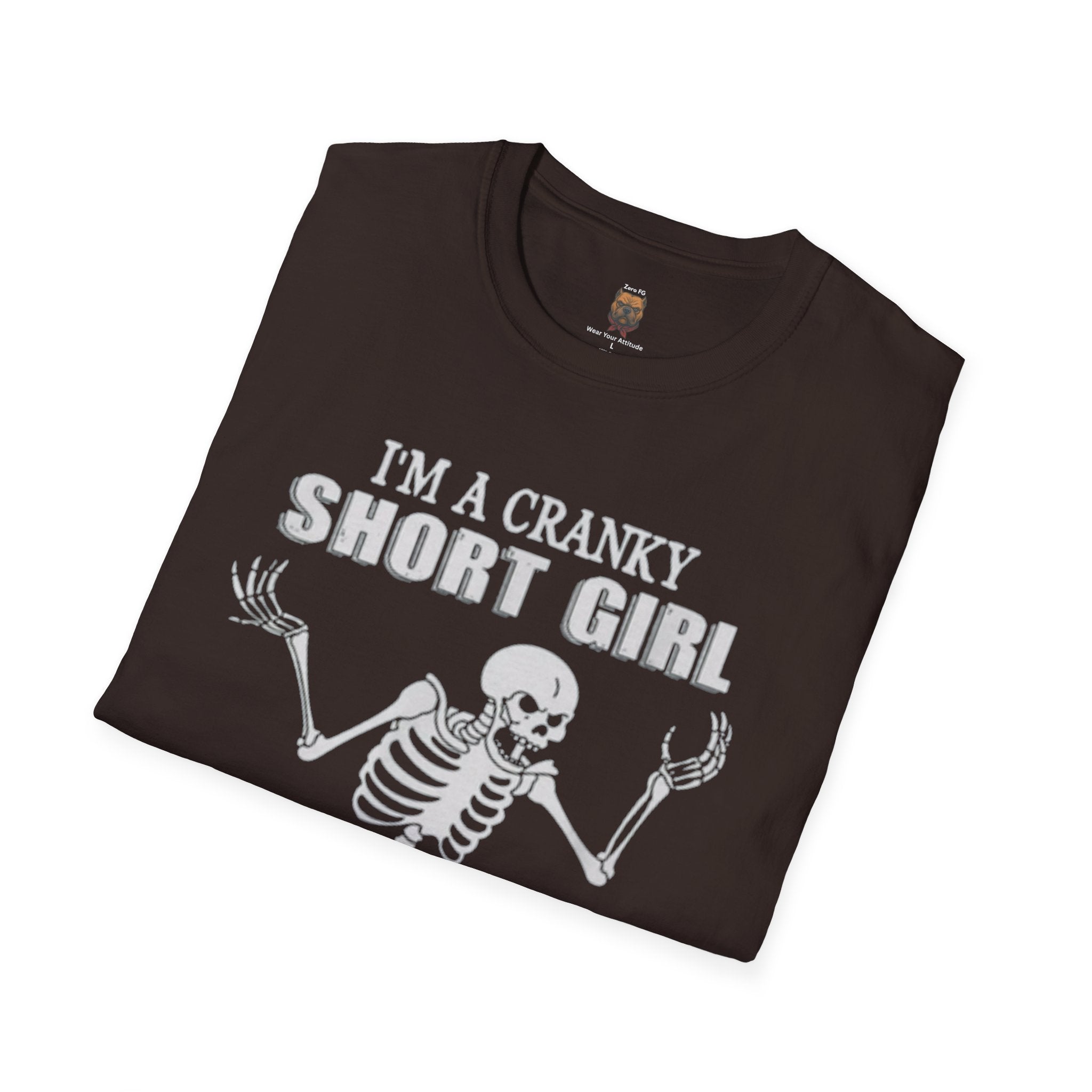Cranky Short Girl Skeleton Tee