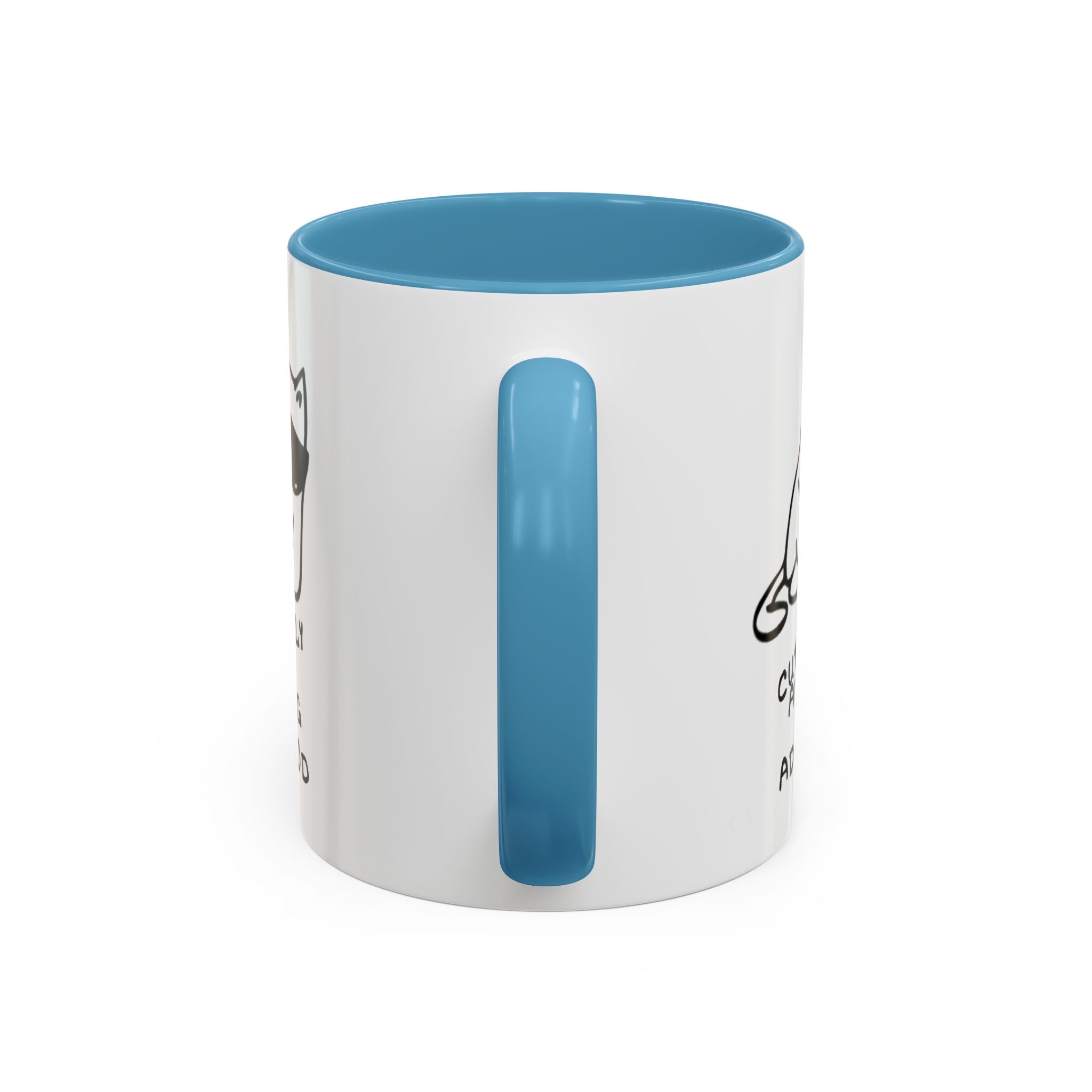 Currently Avoiding Adulthood Cat Mug – Funny Sketch Cartoon Coffee Cup