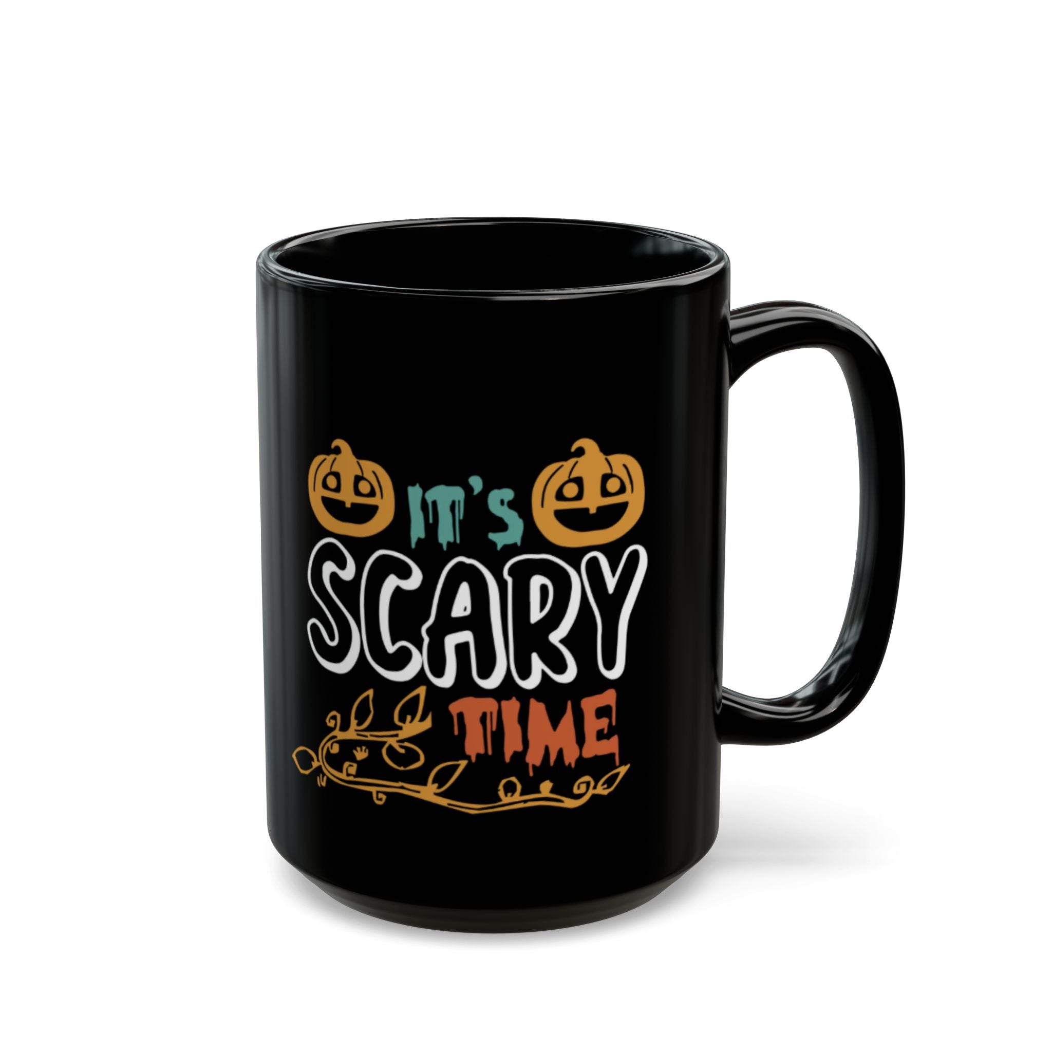 It’s Scary Time Halloween Mug | Funny Pumpkin Coffee Cup for Spooky Season