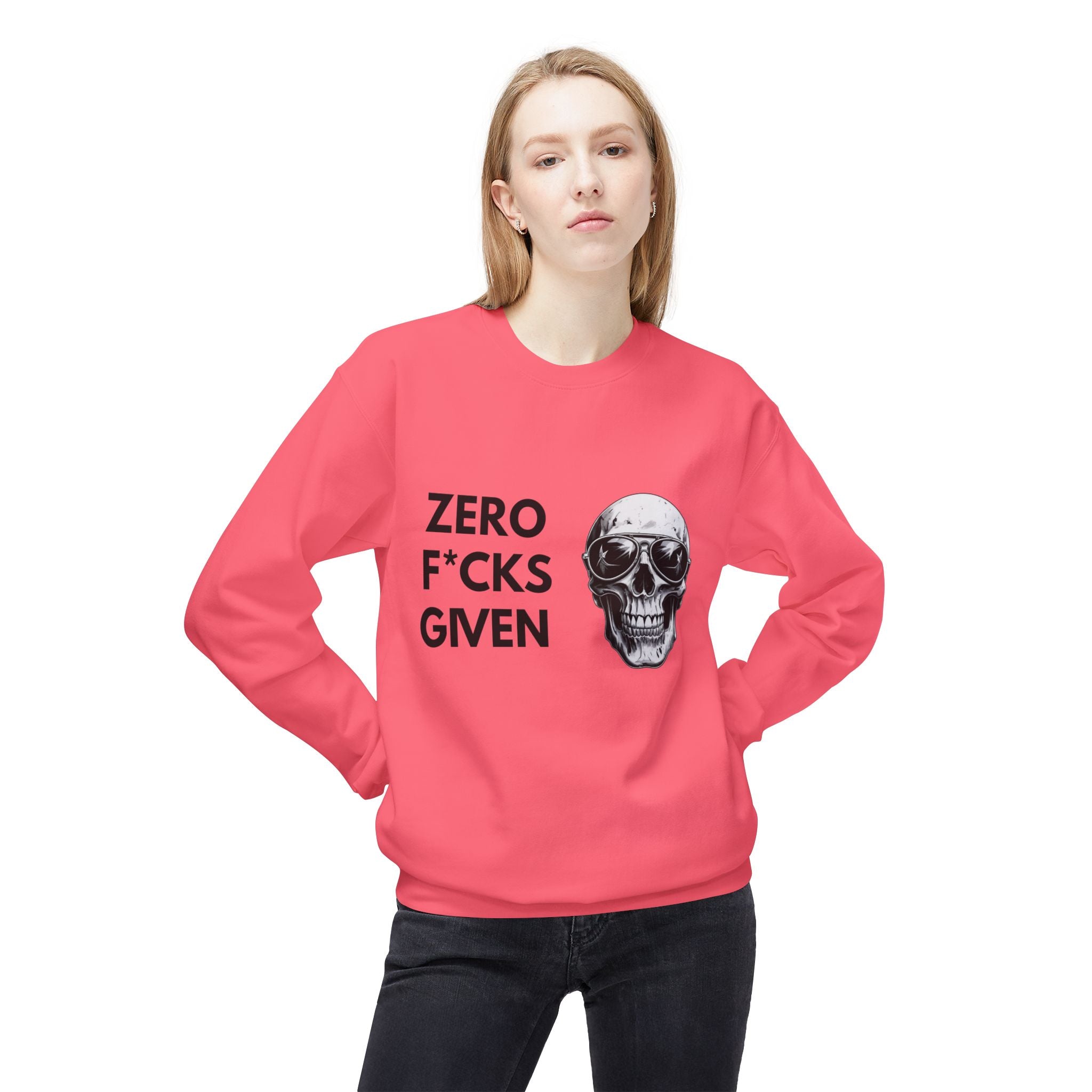 Zero F★cks Given Skull Sweatshirt