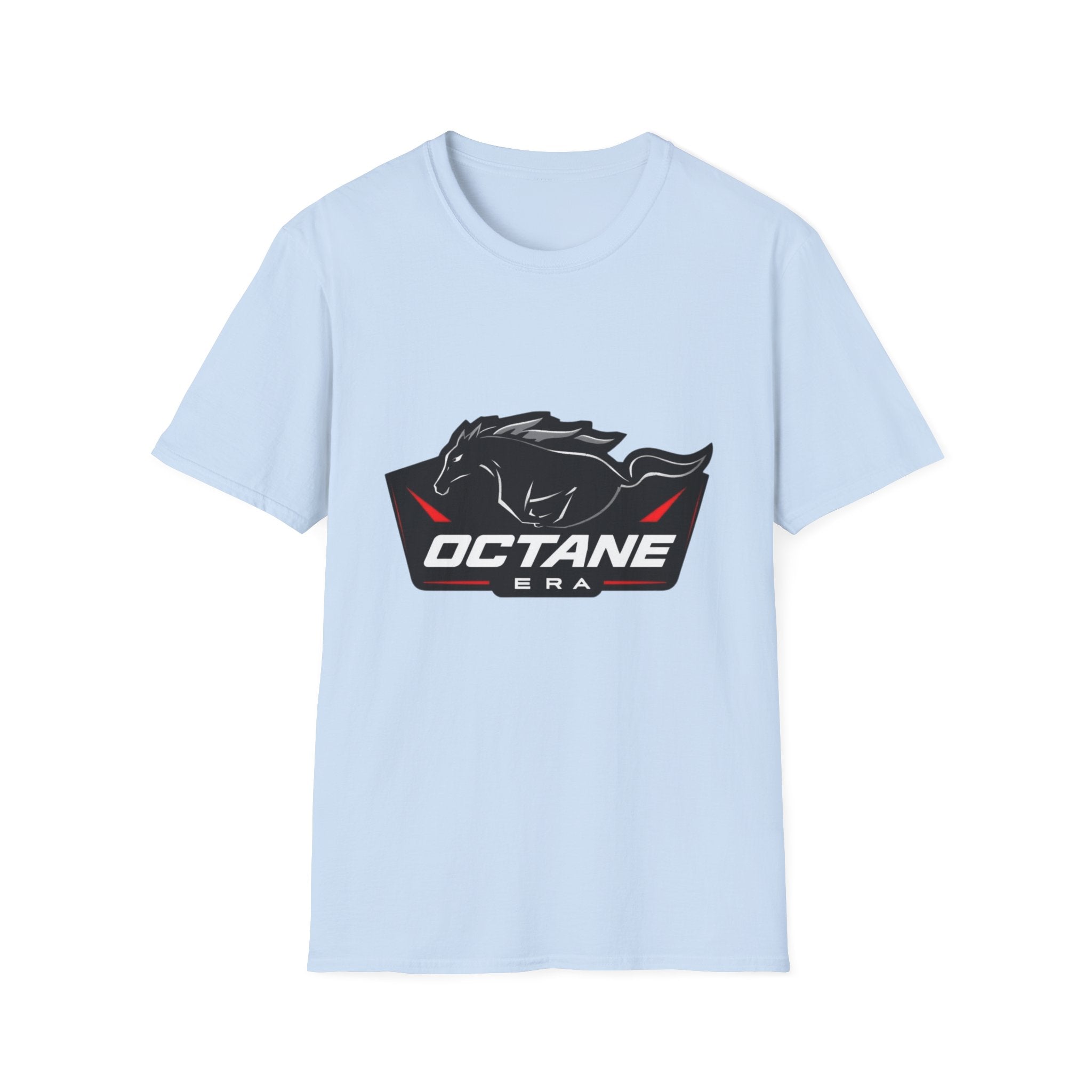 Octane Era Shield Horse T-Shirt | Bold Muscle Car Graphic Tee