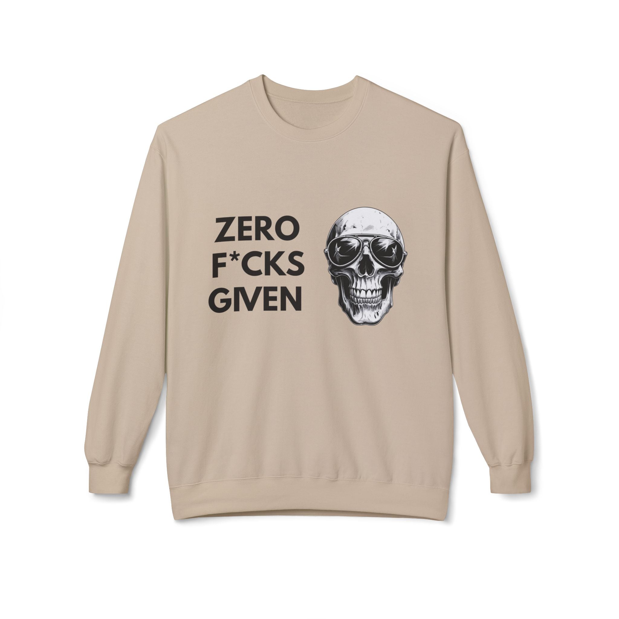 Zero F★cks Given Skull Sweatshirt