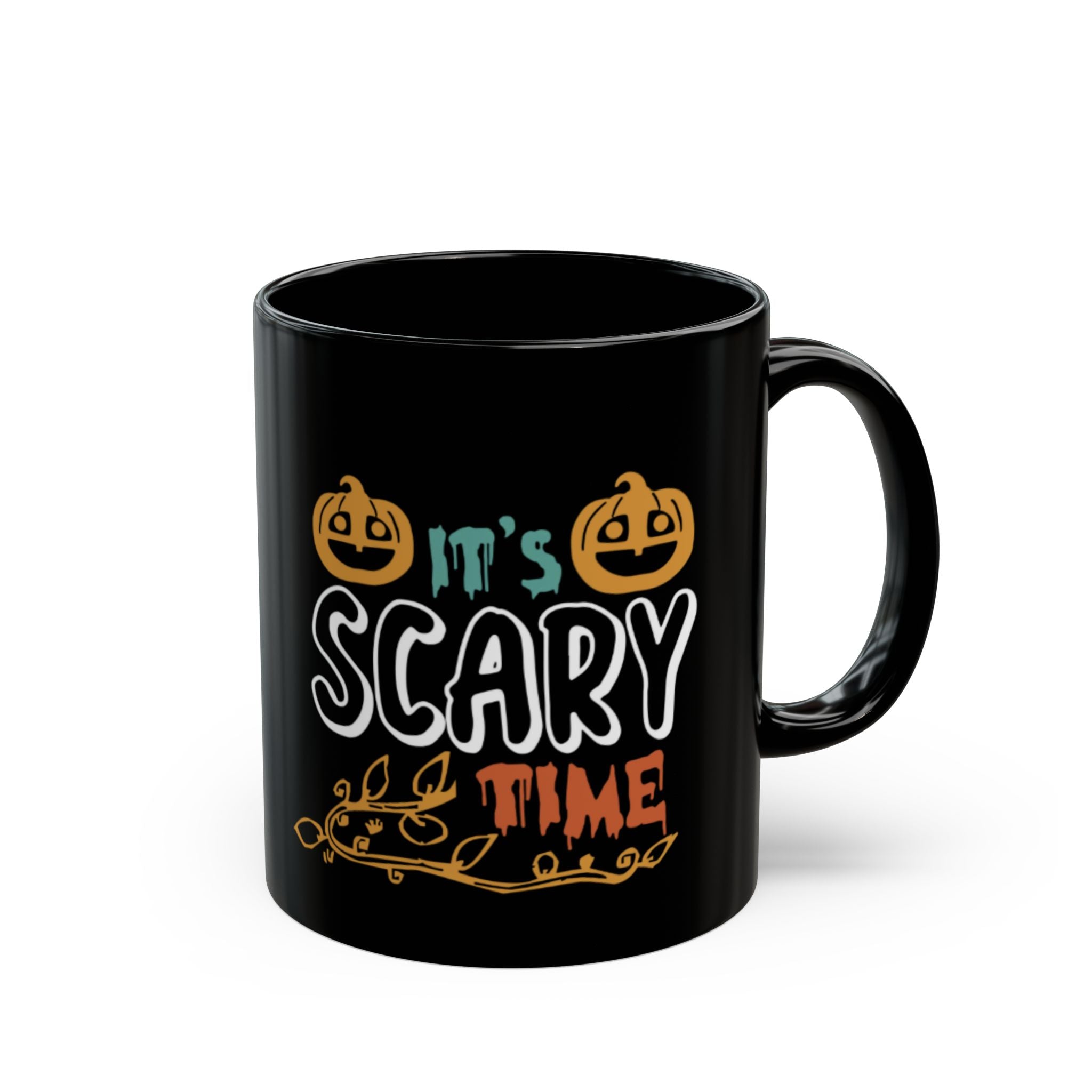 It’s Scary Time Halloween Mug | Funny Pumpkin Coffee Cup for Spooky Season