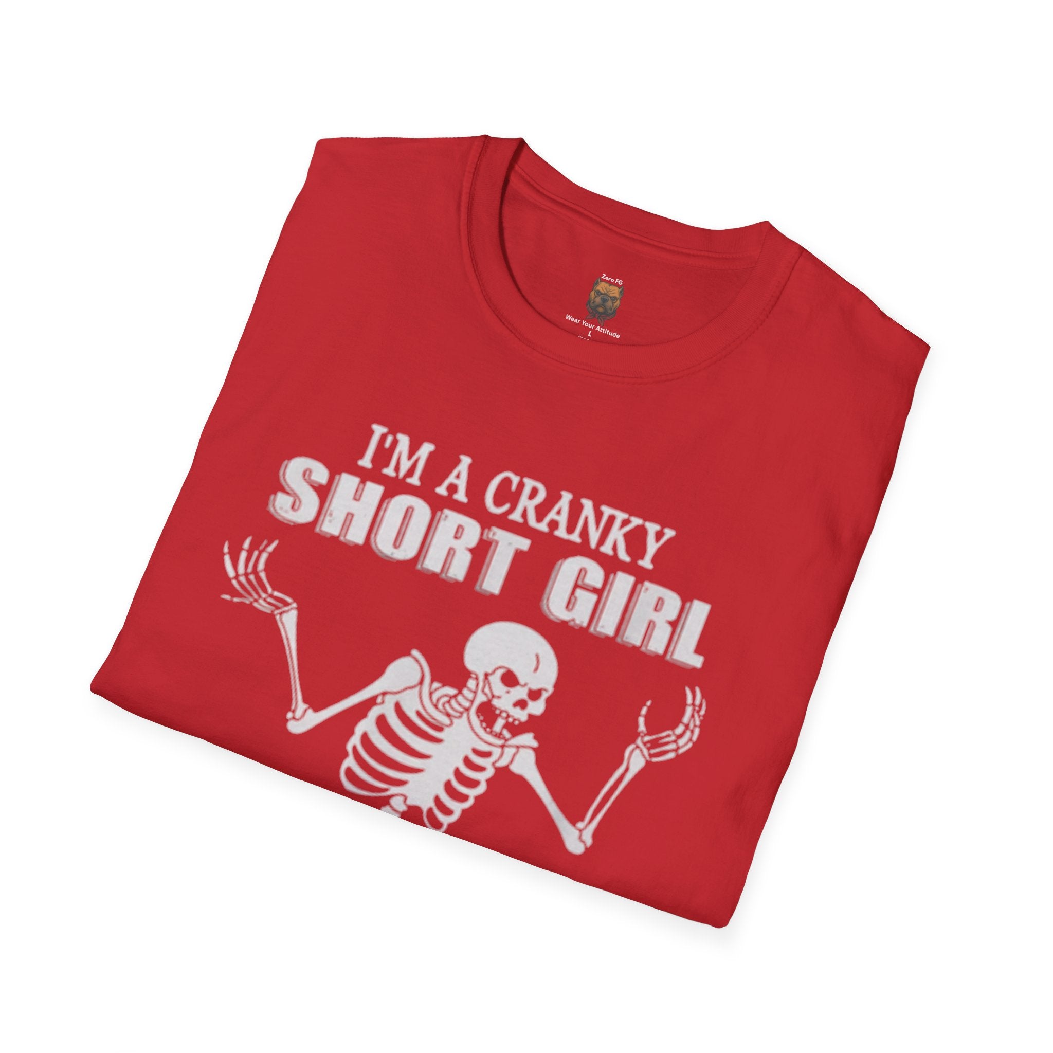 Cranky Short Girl Skeleton Tee