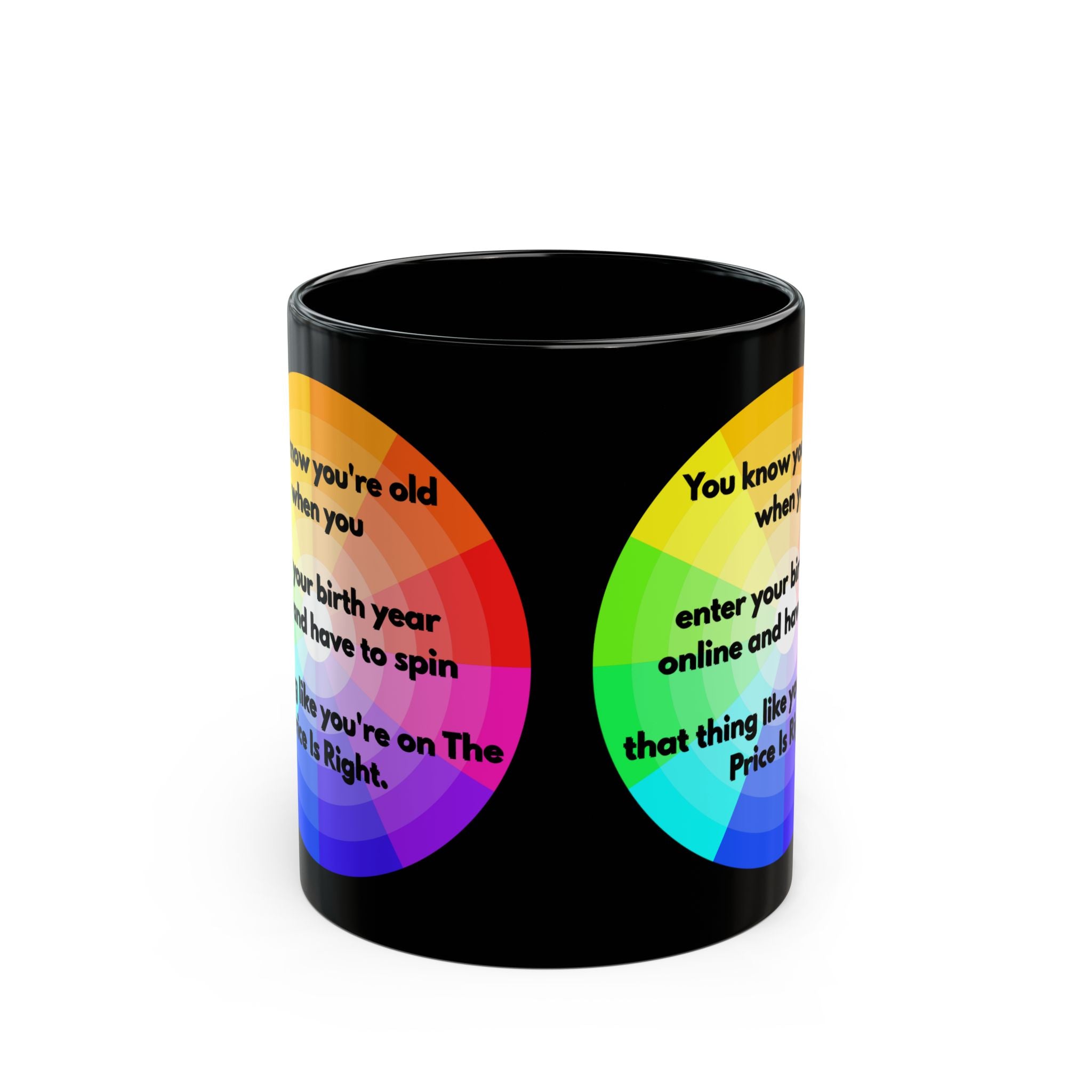 Funny Coffee Mug – Price Is Right Birth Year Joke – Black 11oz & 15oz