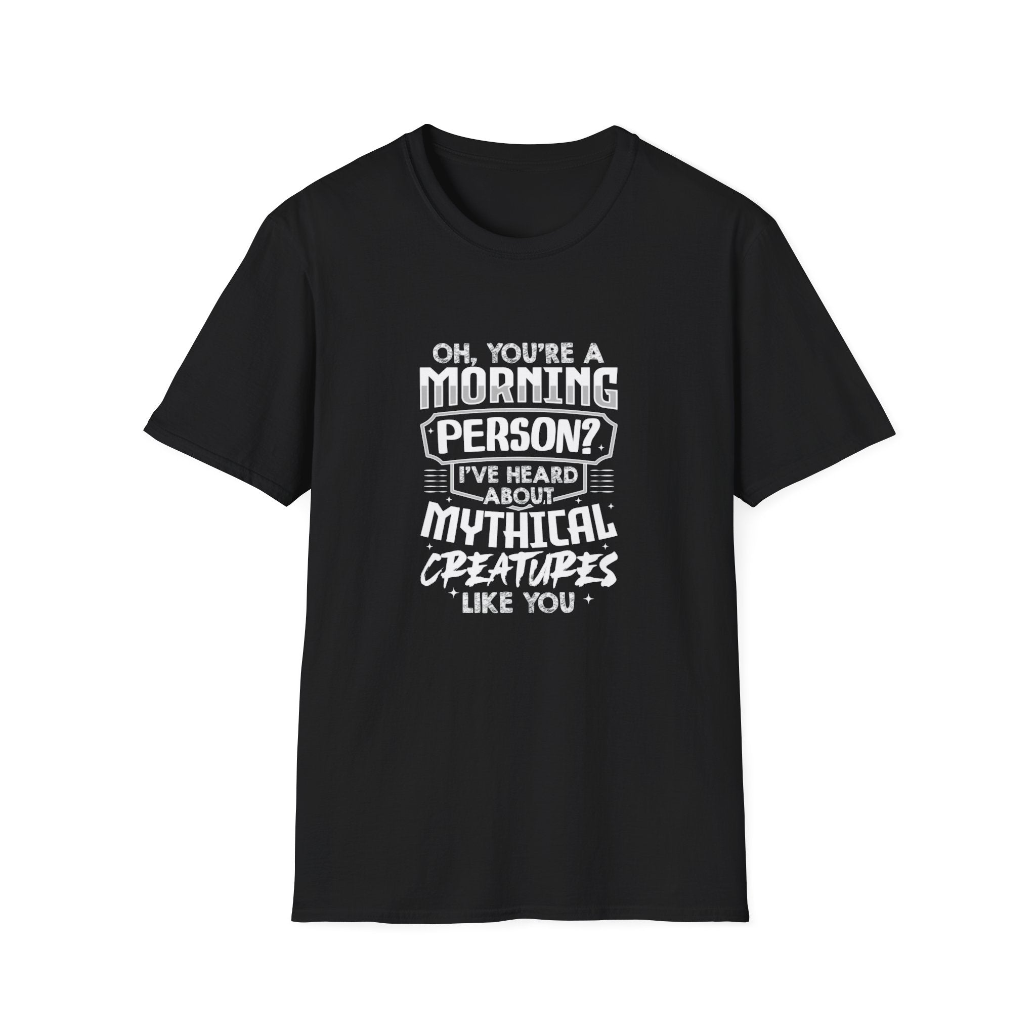 Funny Morning Person T-Shirt – Mythical Creatures Sarcastic Tee