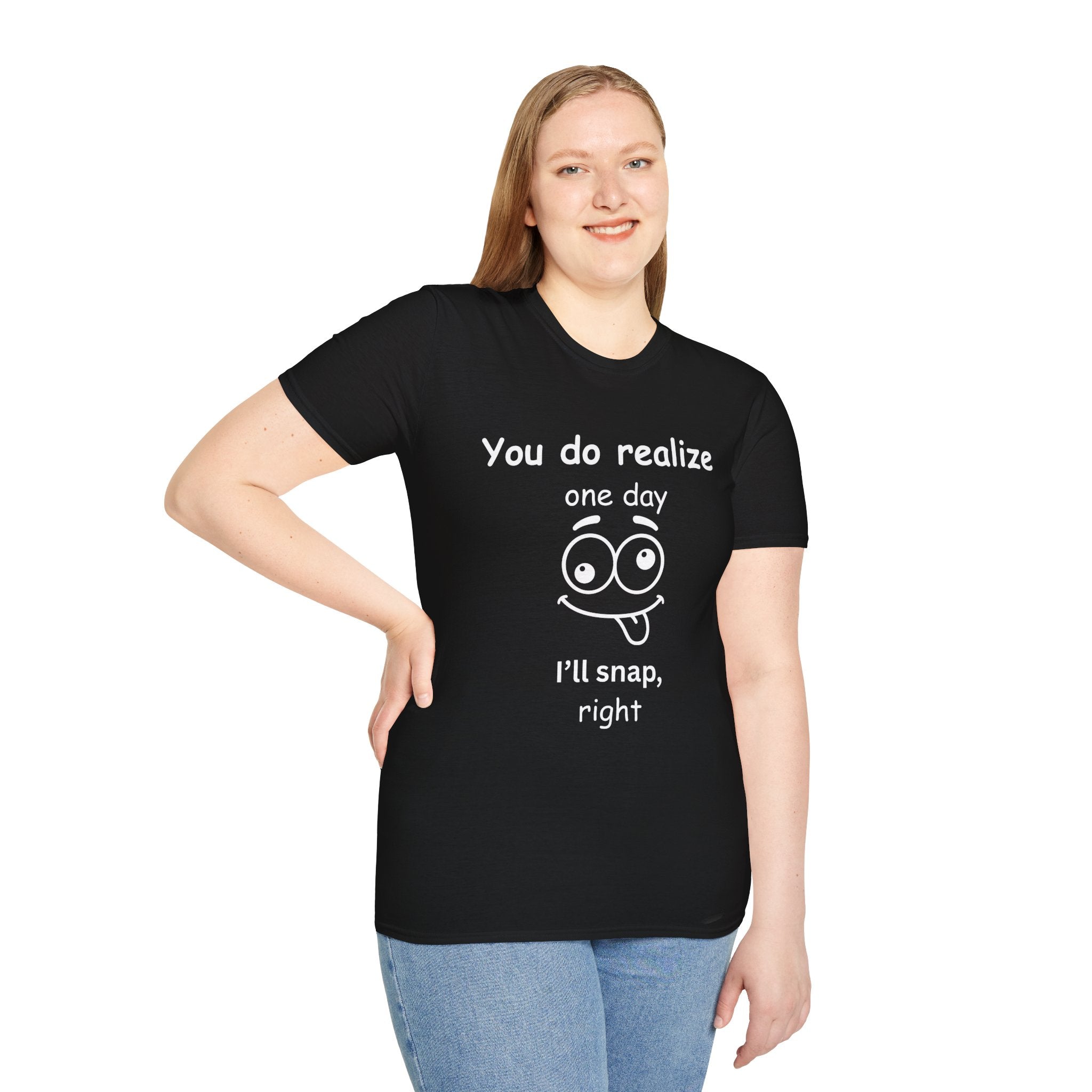 Funny “I’ll Snap” T-Shirt – Humorous Graphic Tee with Goofy Face