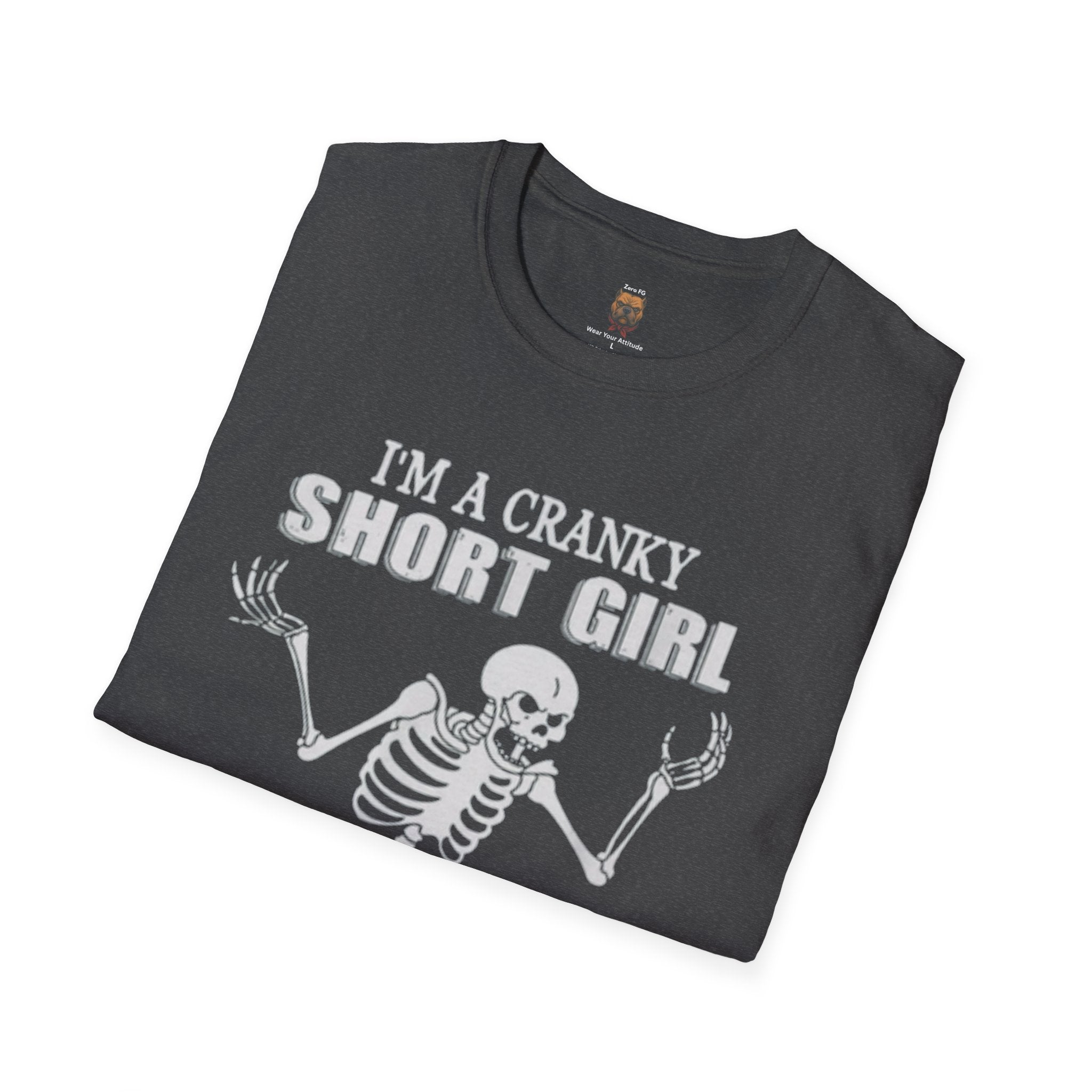 Cranky Short Girl Skeleton Tee