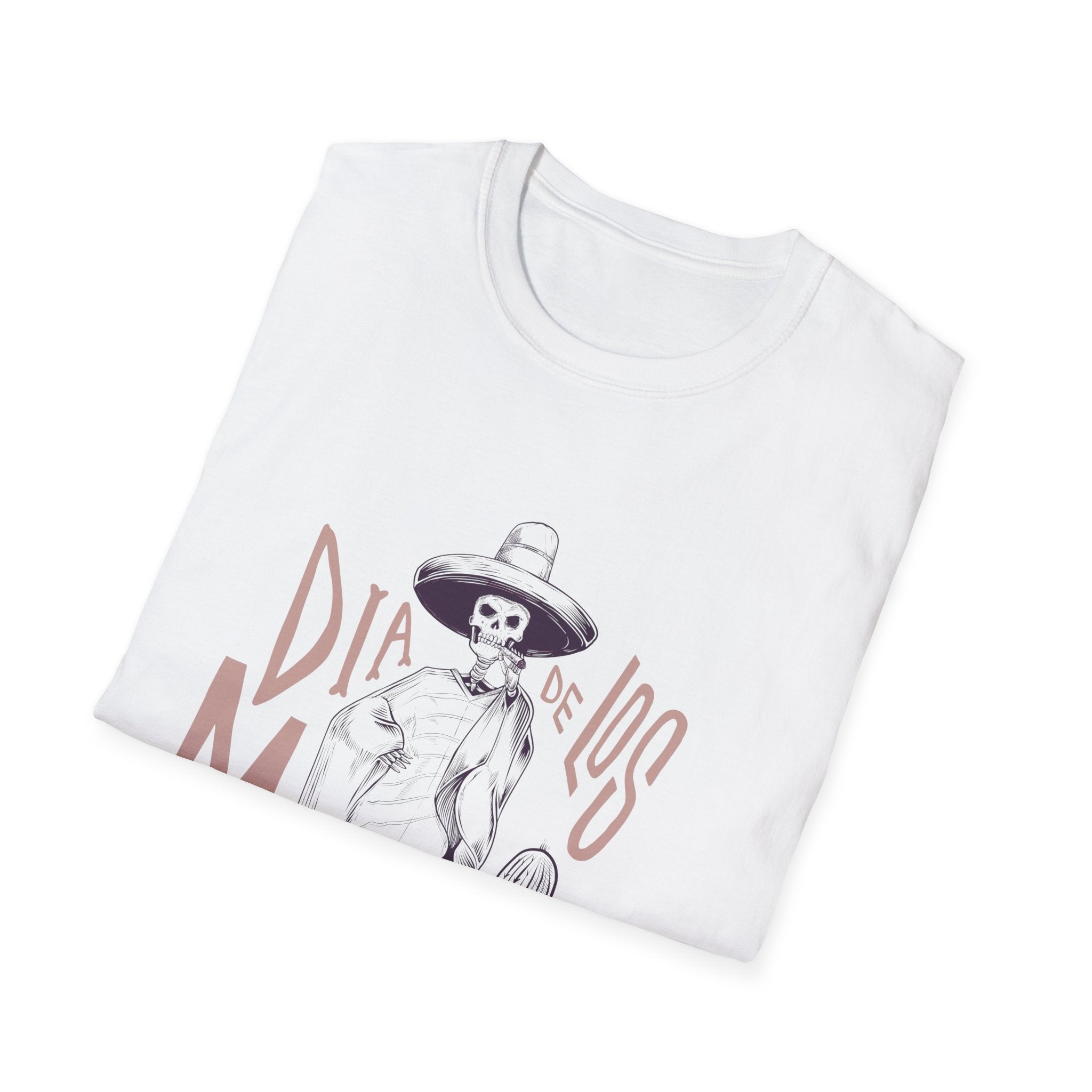 Dia de los Muertos Unisex Softstyle T-Shirt, Halloween Tee, Day of the Dead Shirt, Graphic Tee, Festival Apparel, Gift for Her