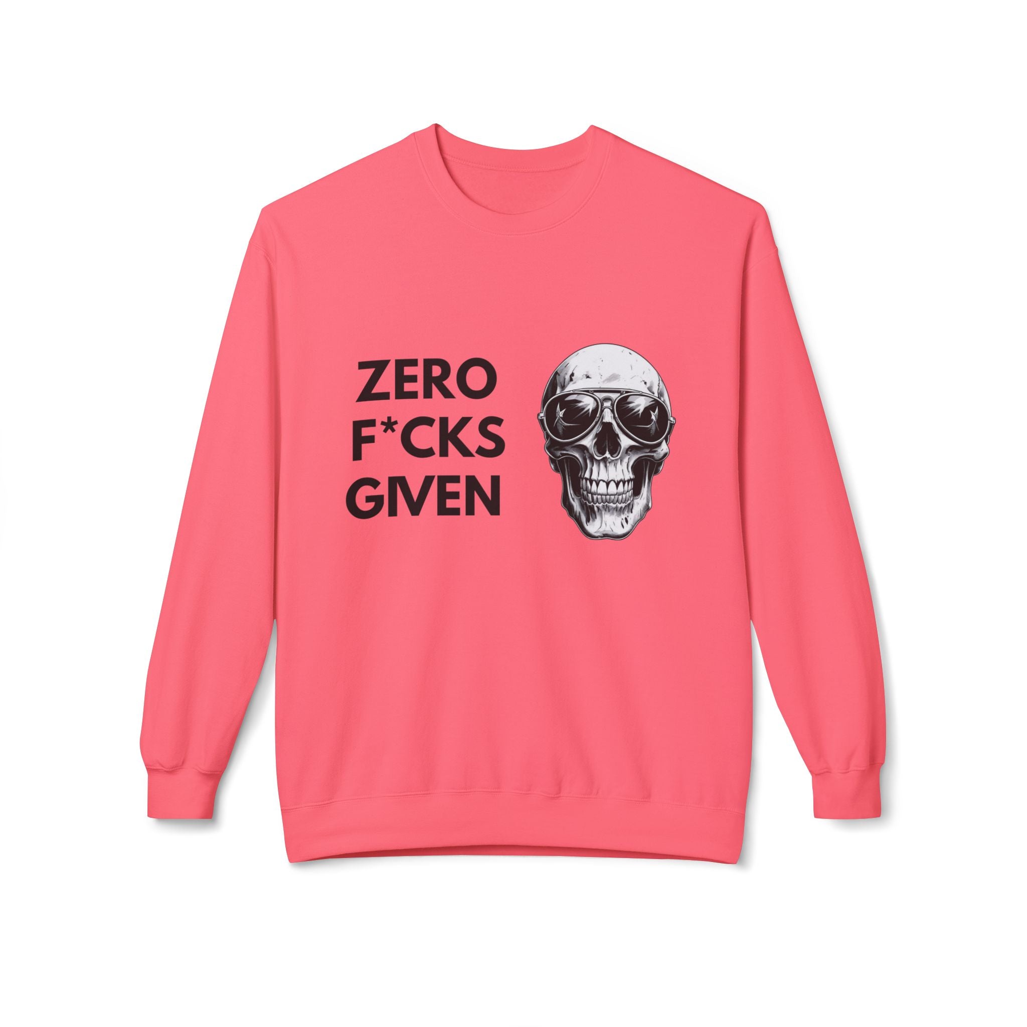 Zero F★cks Given Skull Sweatshirt