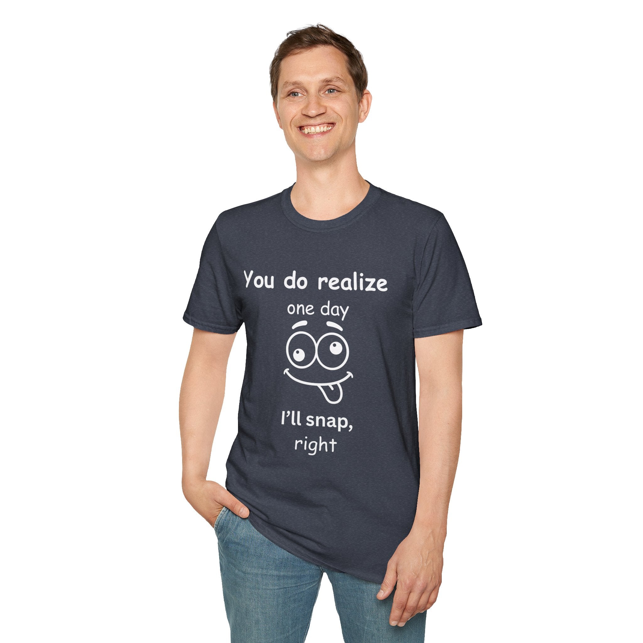 Funny “I’ll Snap” T-Shirt – Humorous Graphic Tee with Goofy Face