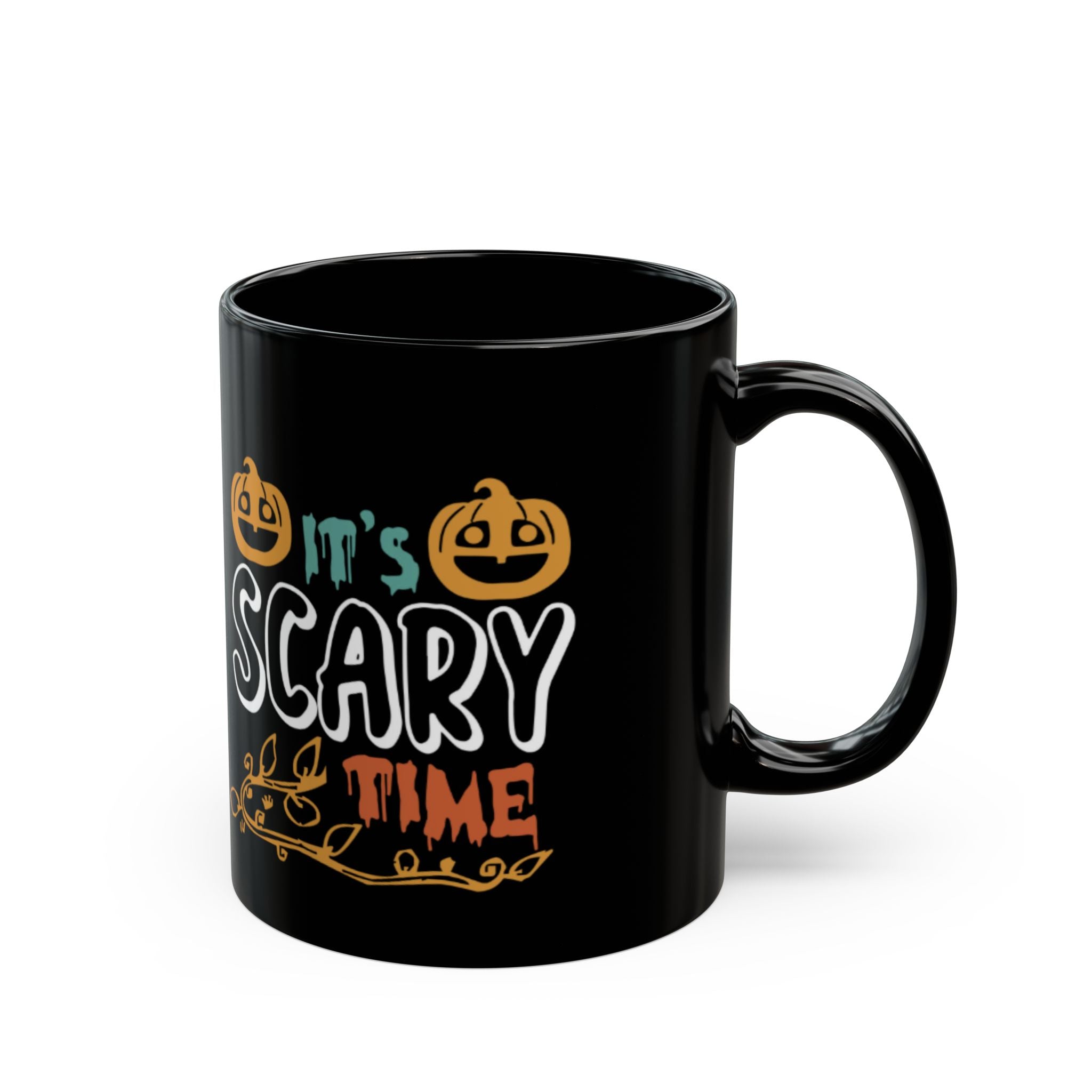 It’s Scary Time Halloween Mug | Funny Pumpkin Coffee Cup for Spooky Season