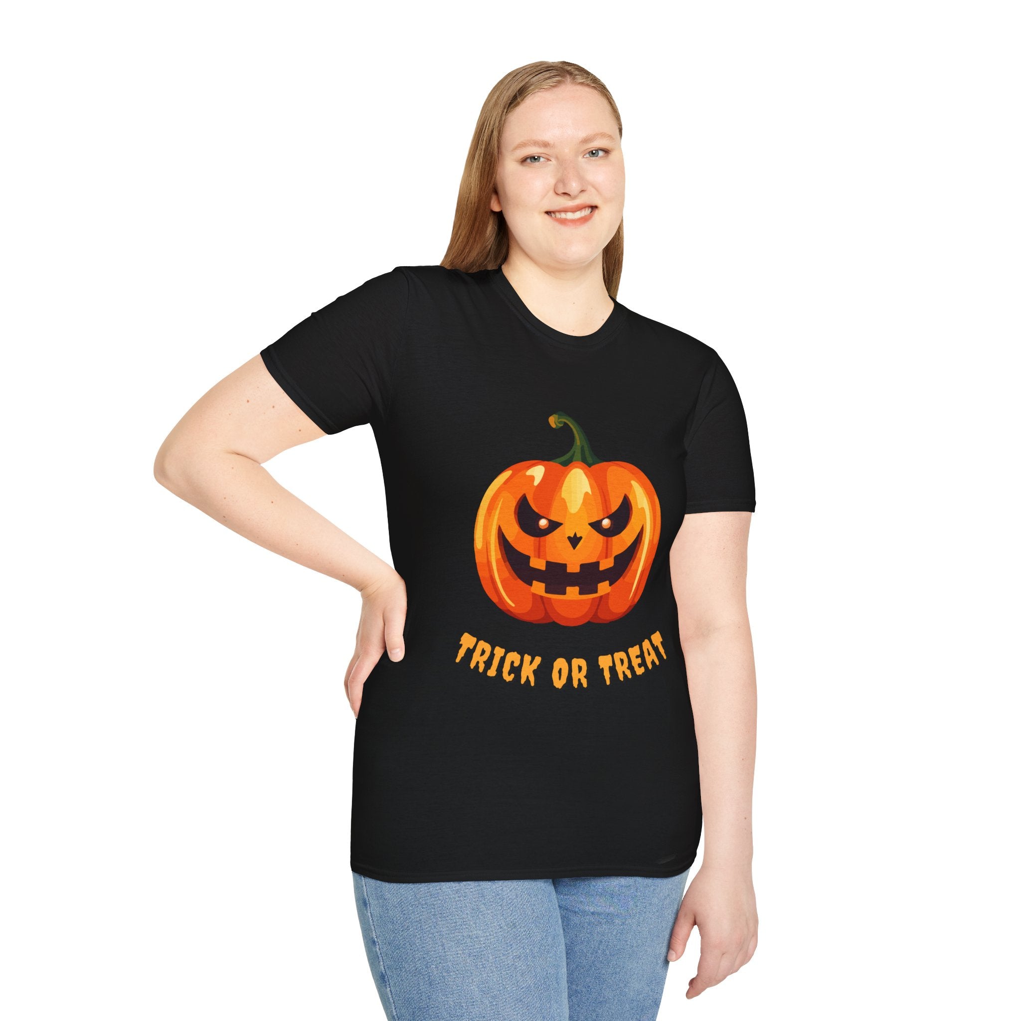 π Trick or Treat Pumpkin Tee β Halloween Graphic T-Shirt