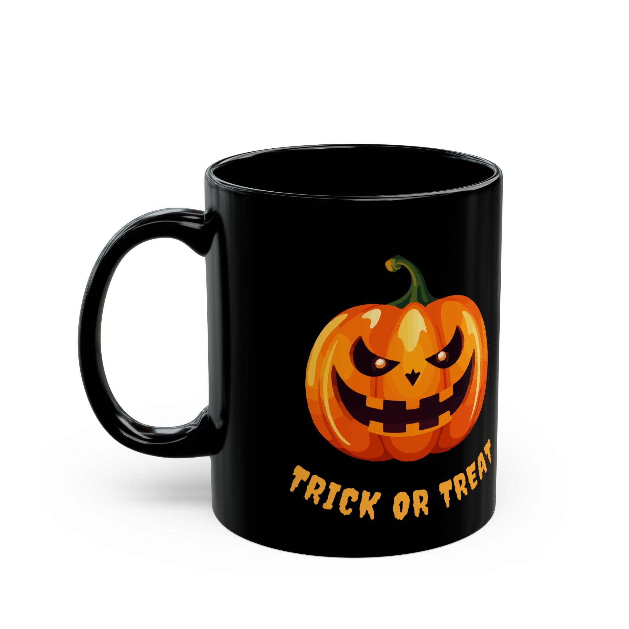 π Trick or Treat Halloween Mug β Spooky Pumpkin Design