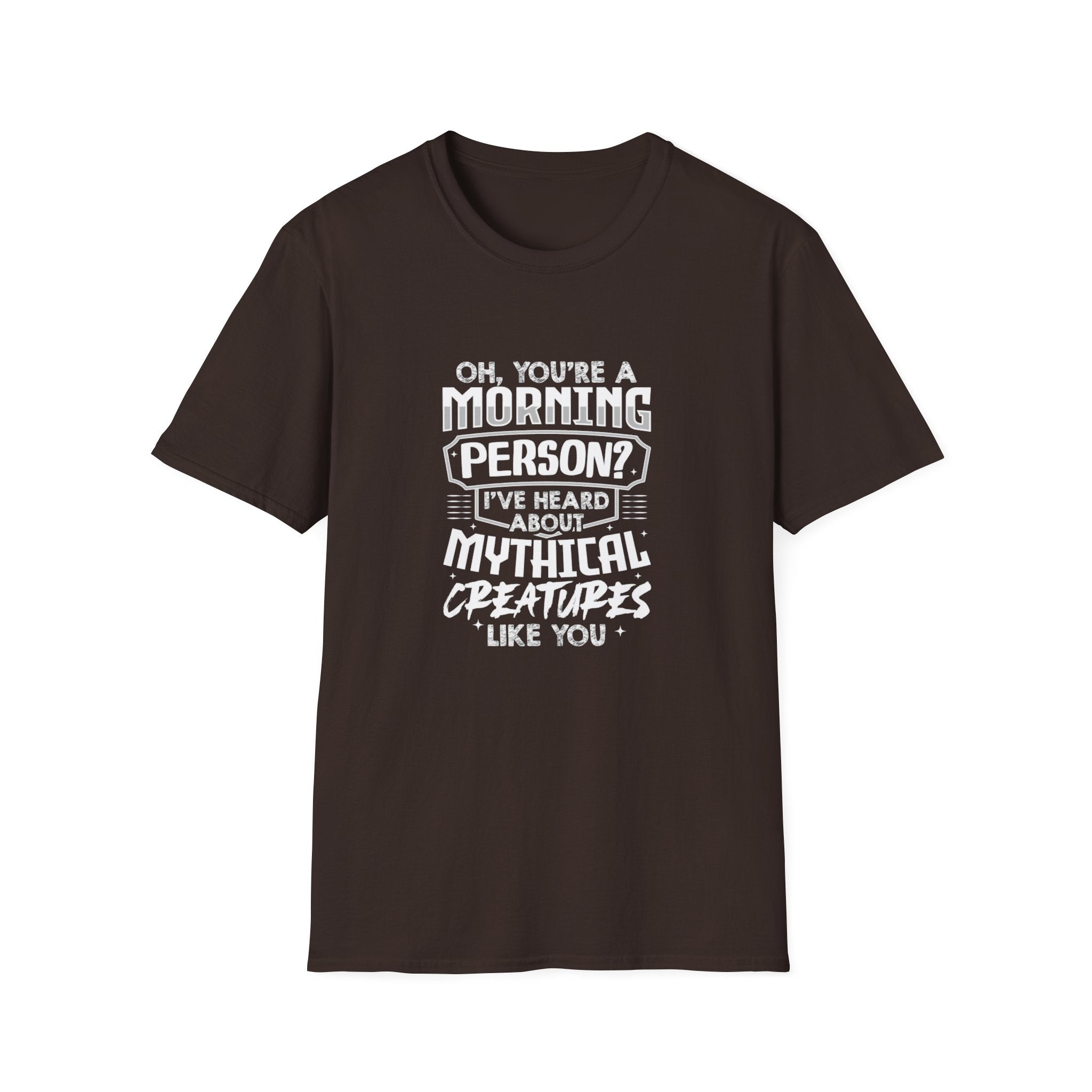 Funny Morning Person T-Shirt – Mythical Creatures Sarcastic Tee