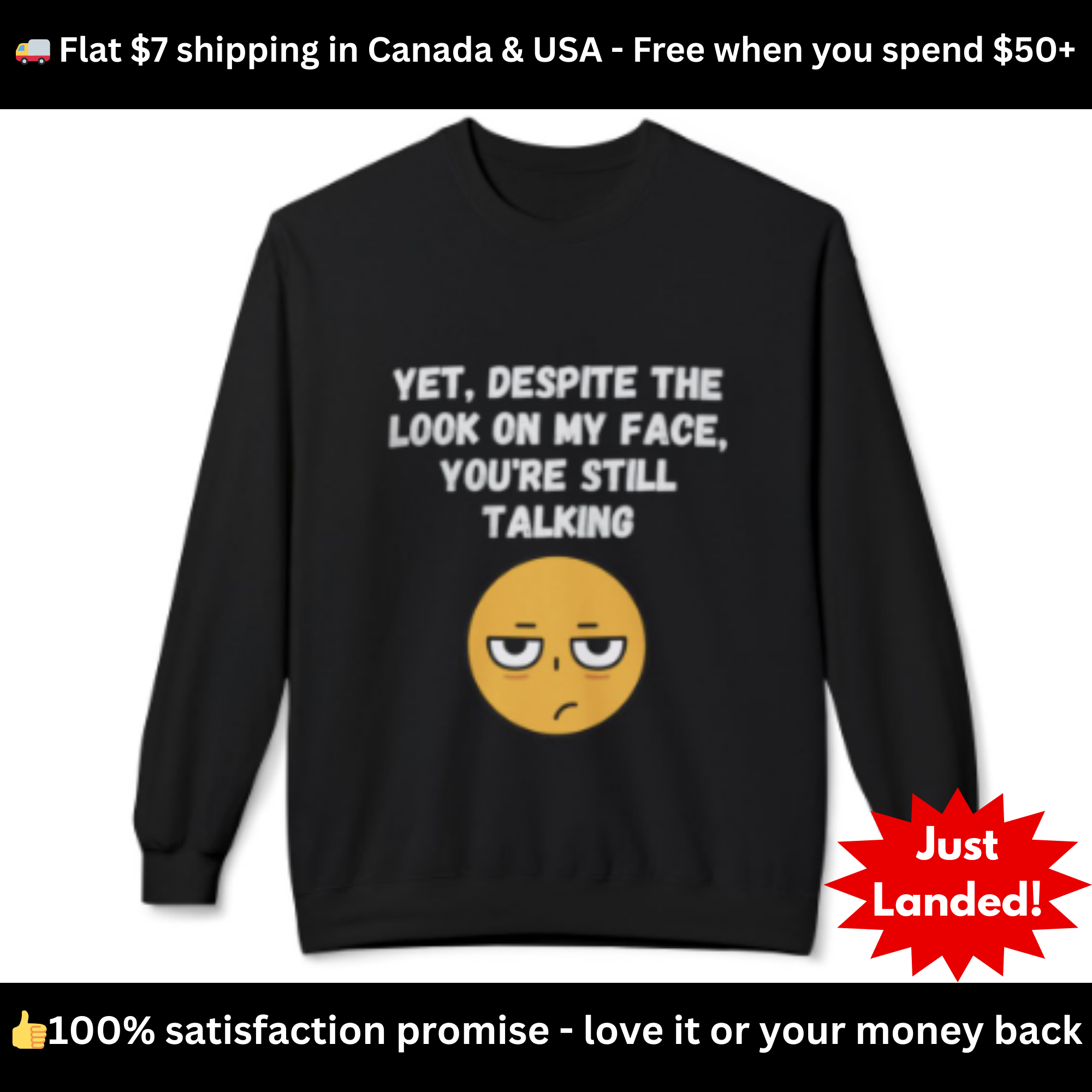 π Still Talking Emoji Sweatshirt β Sarcastic Unisex Crewneck