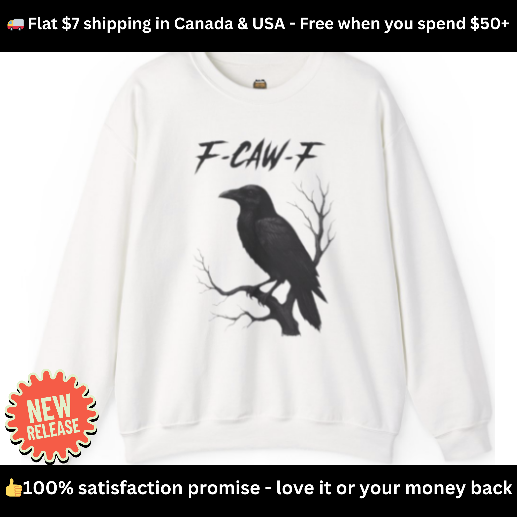 F-Caw-F Raven Sweatshirt | Zero FG
