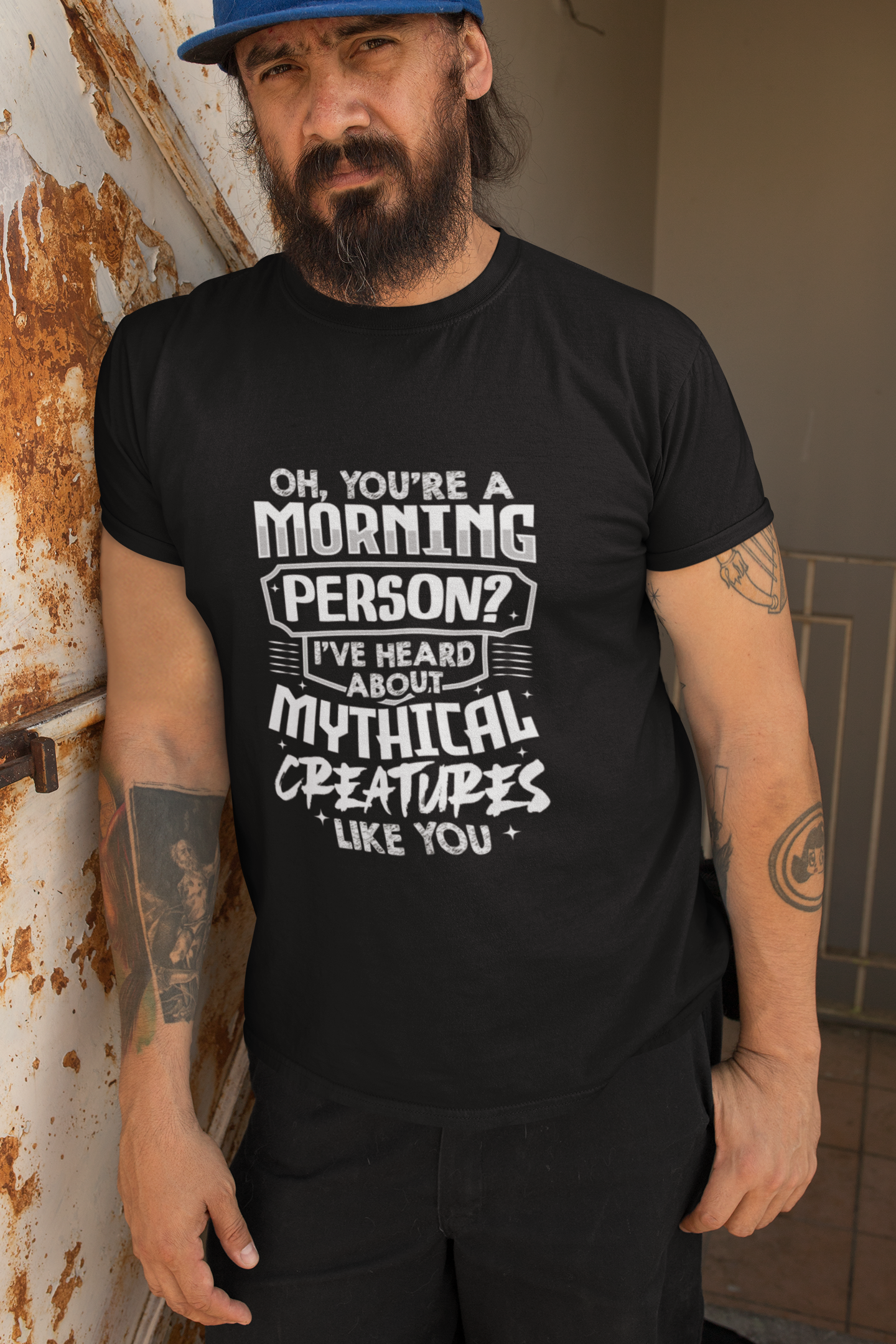 Funny Morning Person T-Shirt – Mythical Creatures Sarcastic Tee