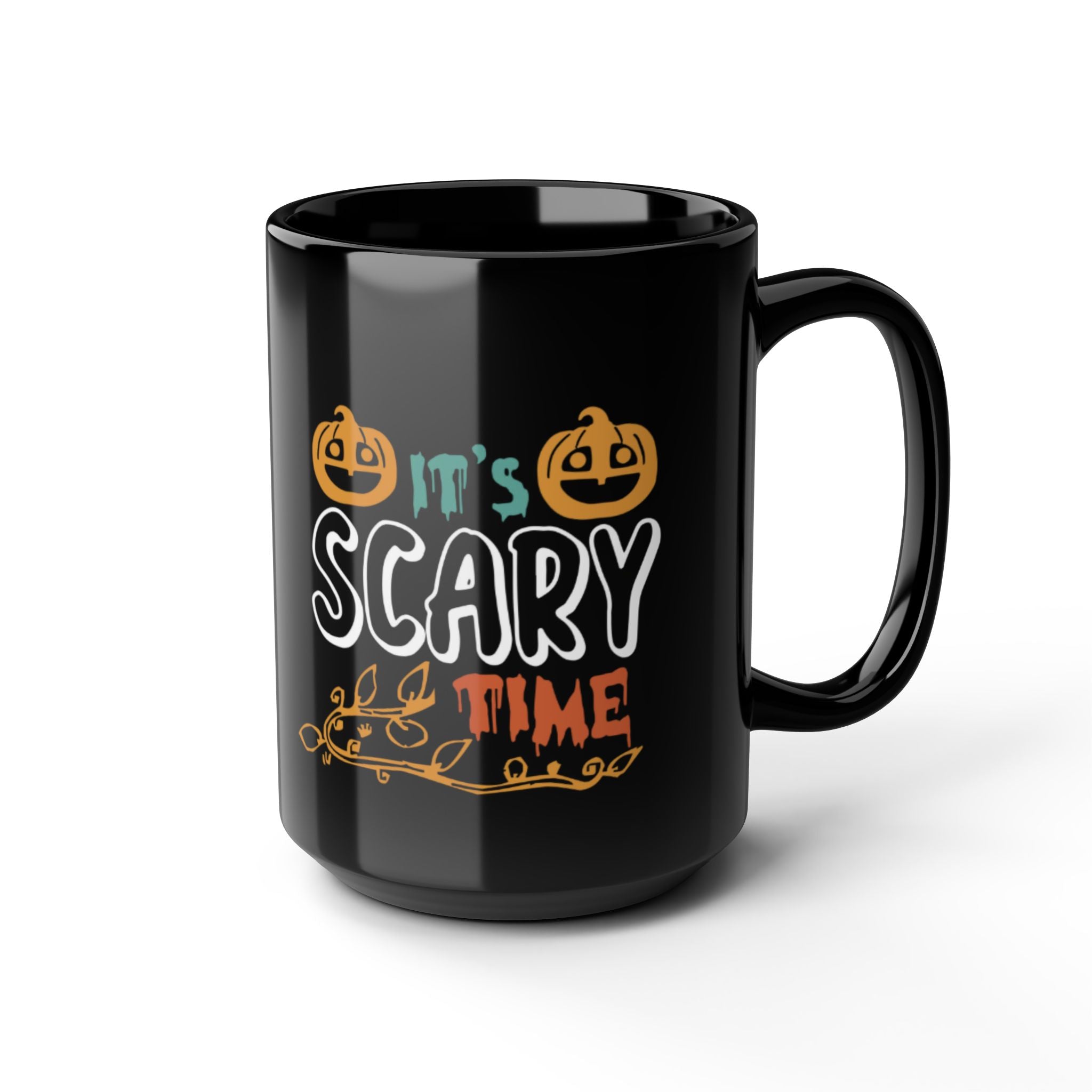 It’s Scary Time Halloween Mug | Funny Pumpkin Coffee Cup for Spooky Season