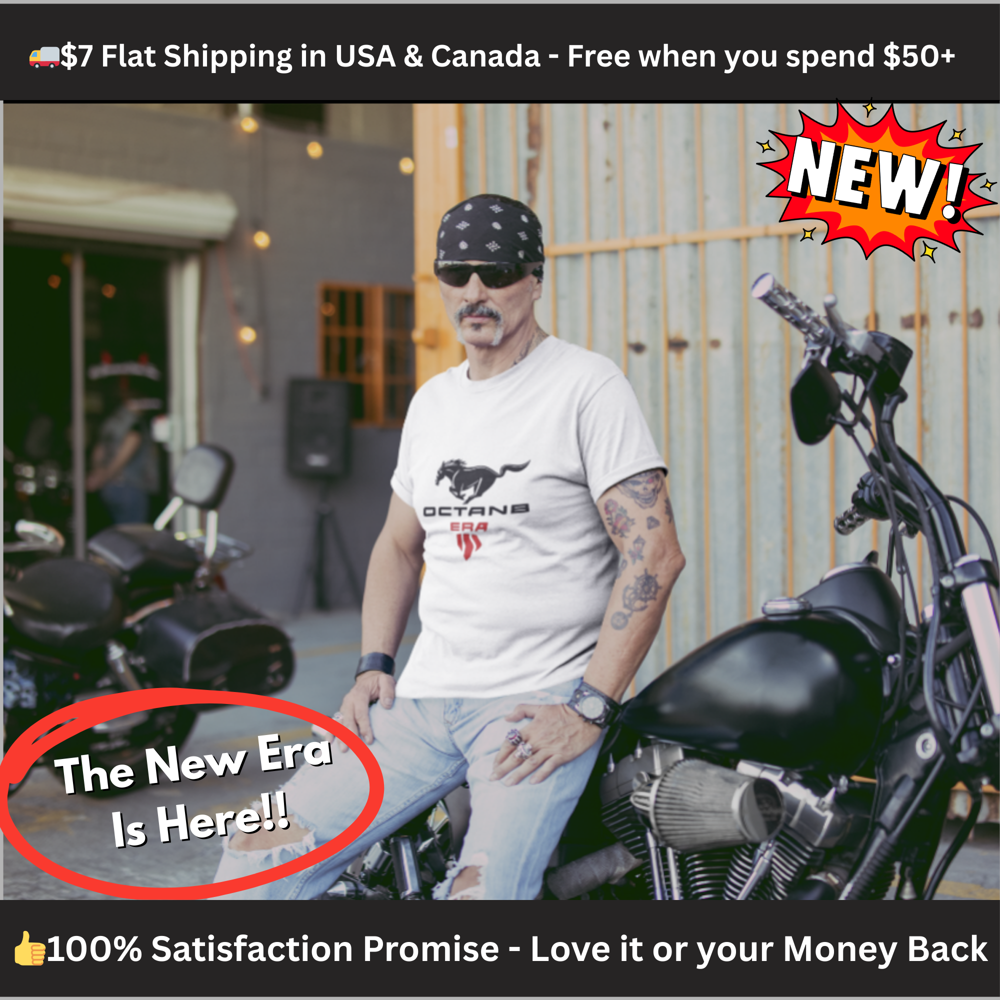 Octane Era Running Horse T-Shirt | Bold Speed Graphic Tee