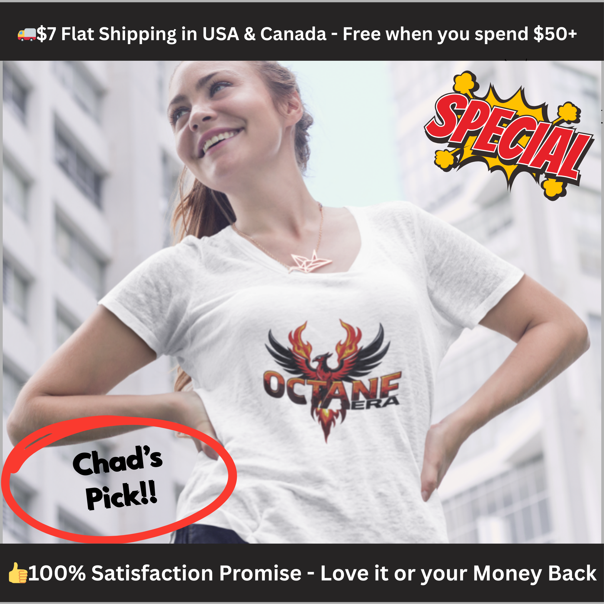 Octane Era Phoenix T-Shirt | Bold Flame Graphic Tee