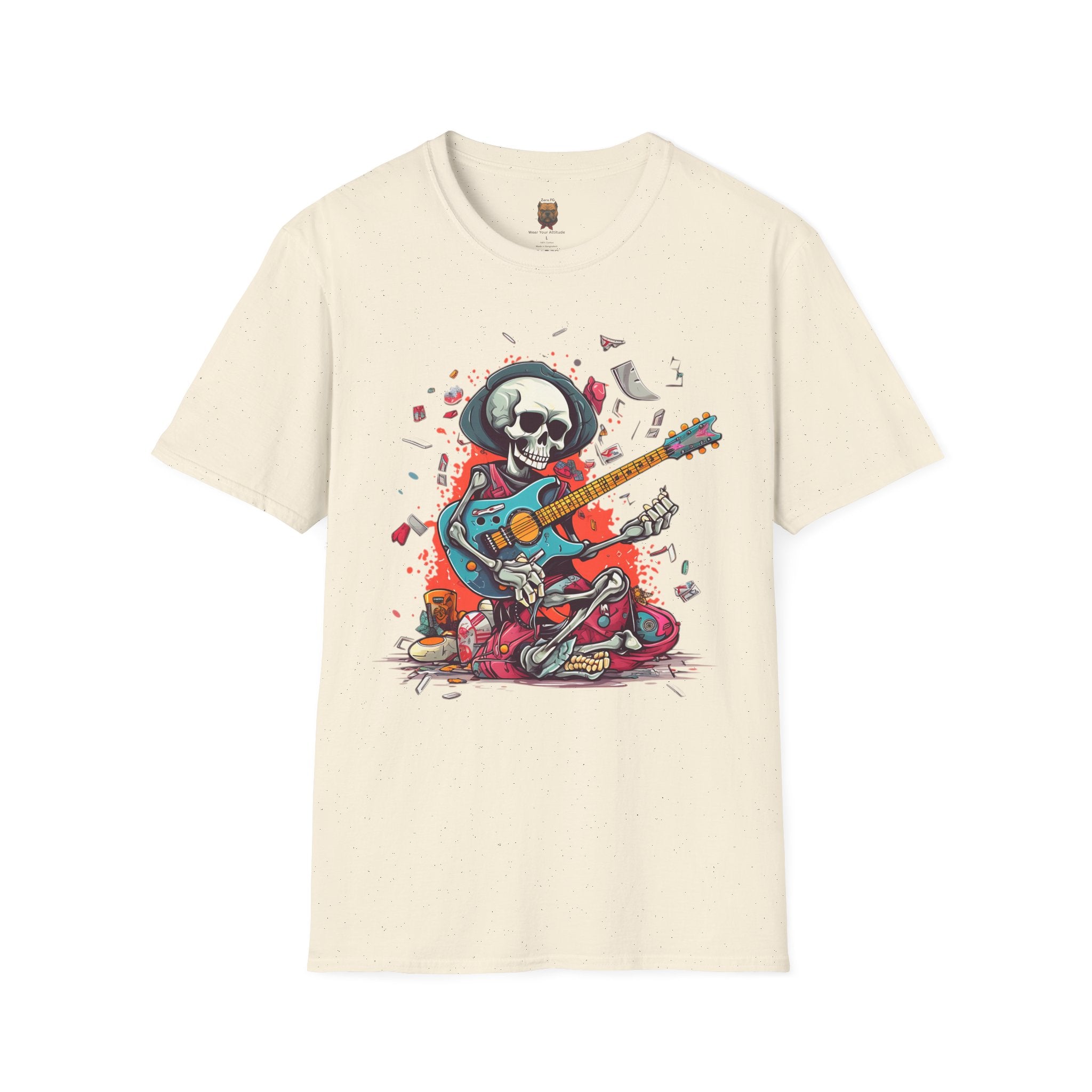 Skull Guitarist Tee | Unisex Rock & Roll Graphic T-Shirt