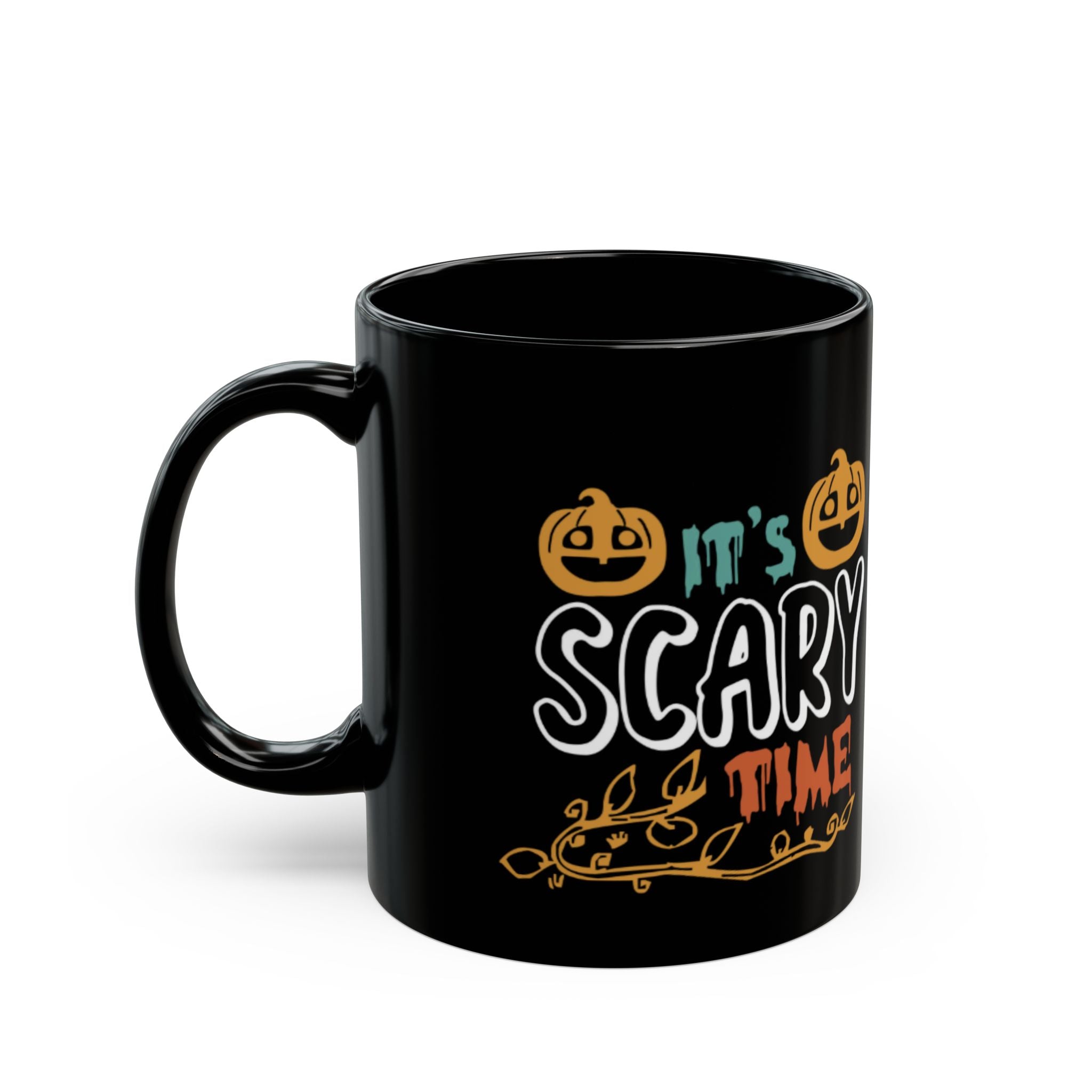 It’s Scary Time Halloween Mug | Funny Pumpkin Coffee Cup for Spooky Season