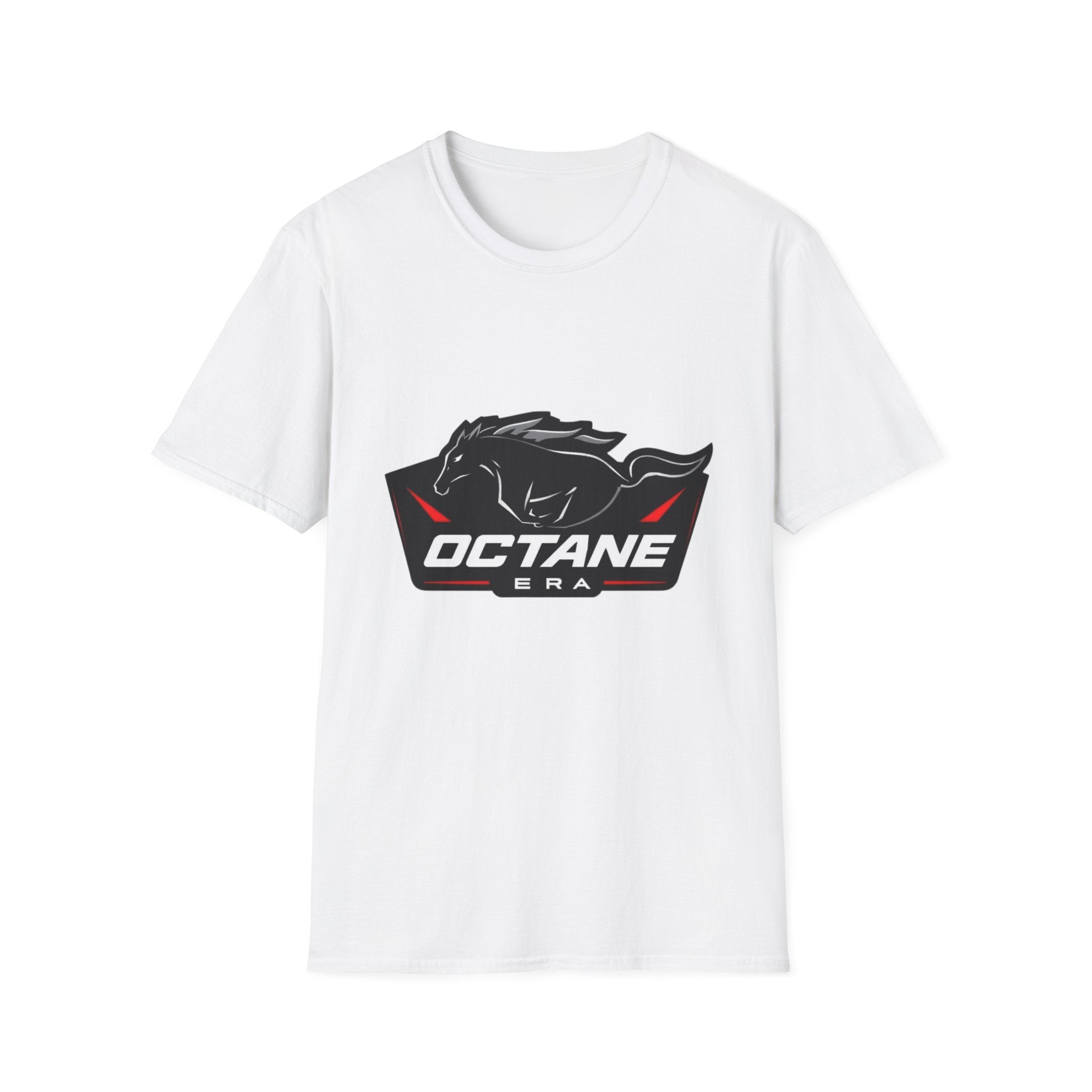 Octane Era Shield Horse T-Shirt | Bold Muscle Car Graphic Tee