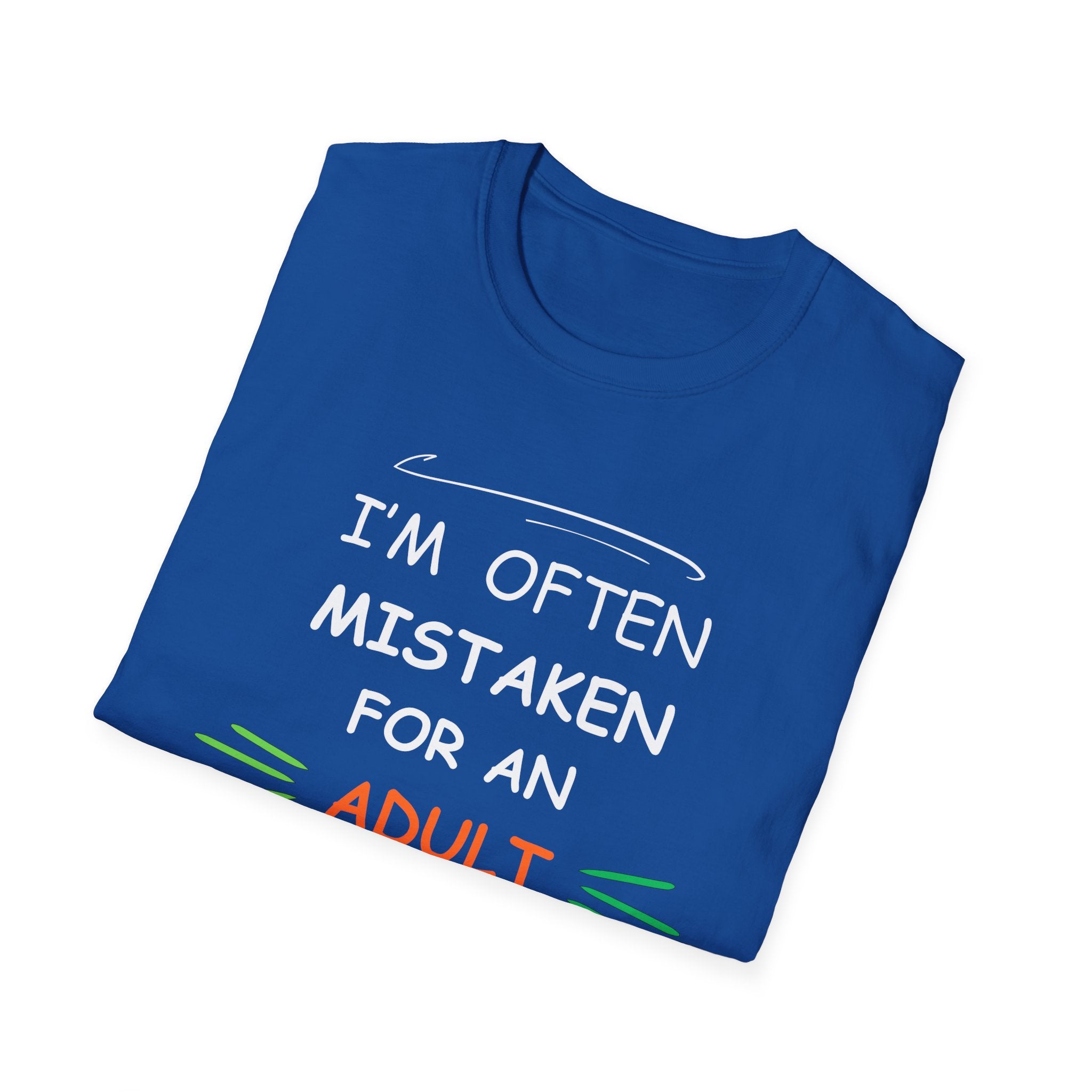 Mistaken for an Adult T-Shirt | Funny Sarcastic Age Joke Tee