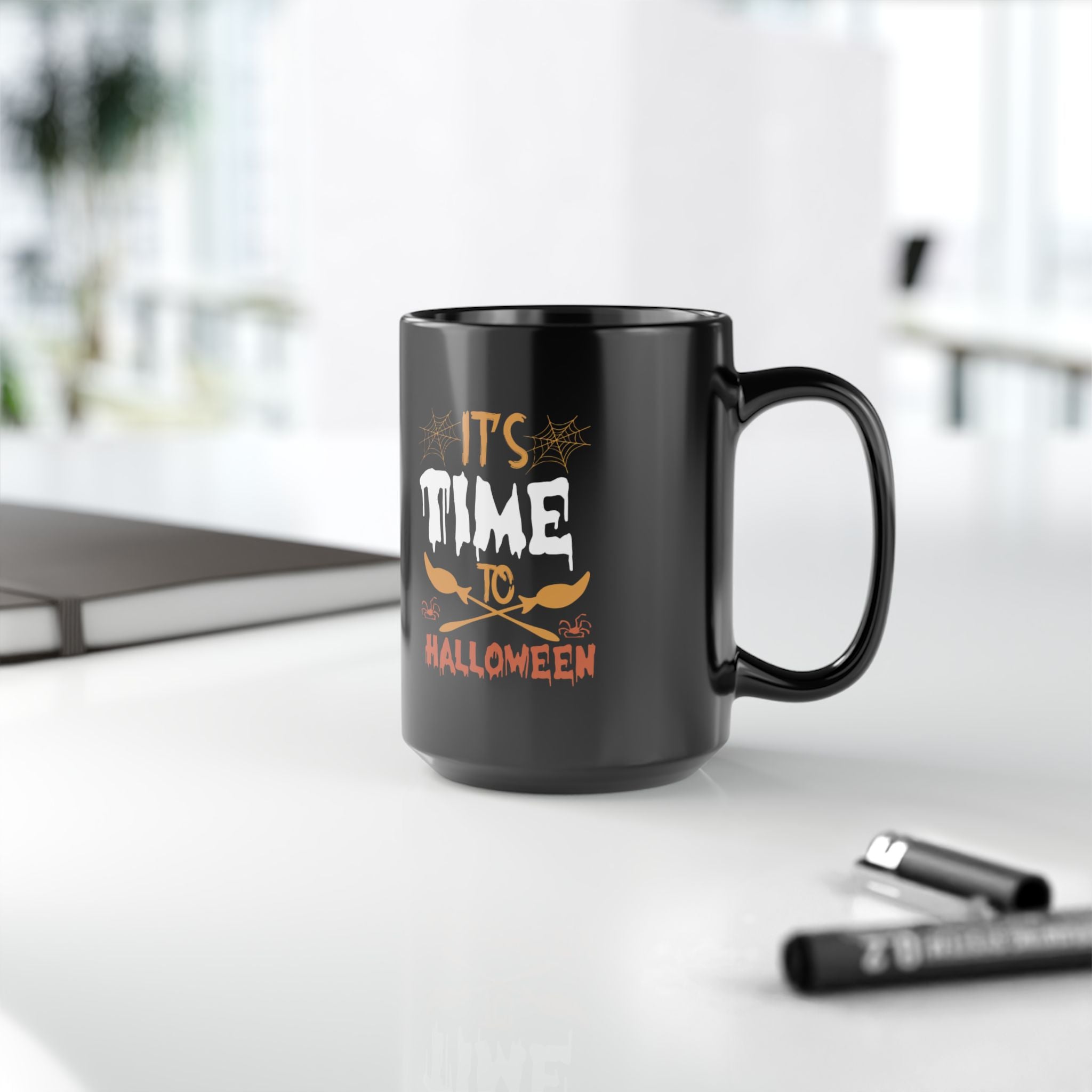 It’s Time to Halloween Mug – Spooky Coffee Cup for Fall