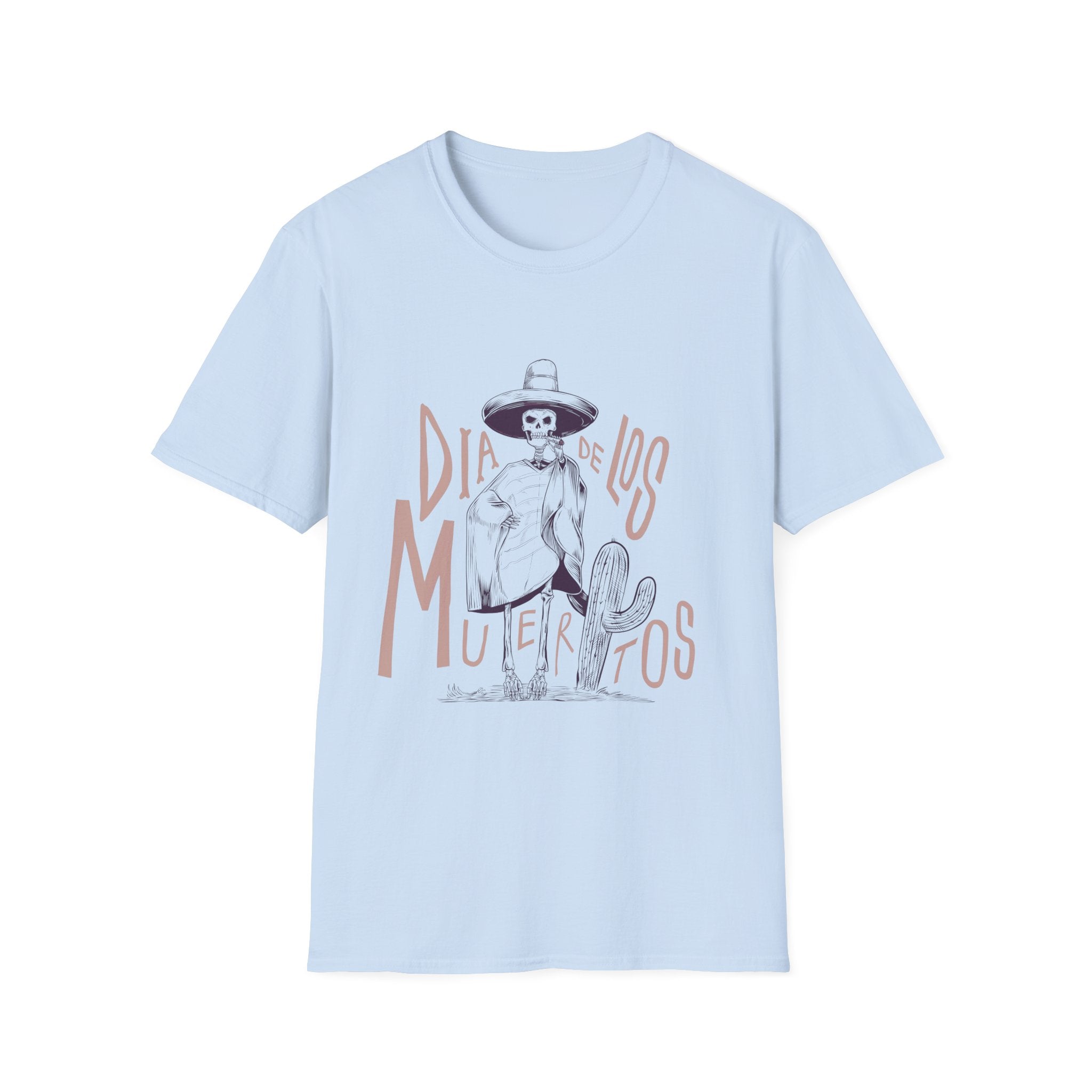 Dia de los Muertos Unisex Softstyle T-Shirt, Halloween Tee, Day of the Dead Shirt, Graphic Tee, Festival Apparel, Gift for Her