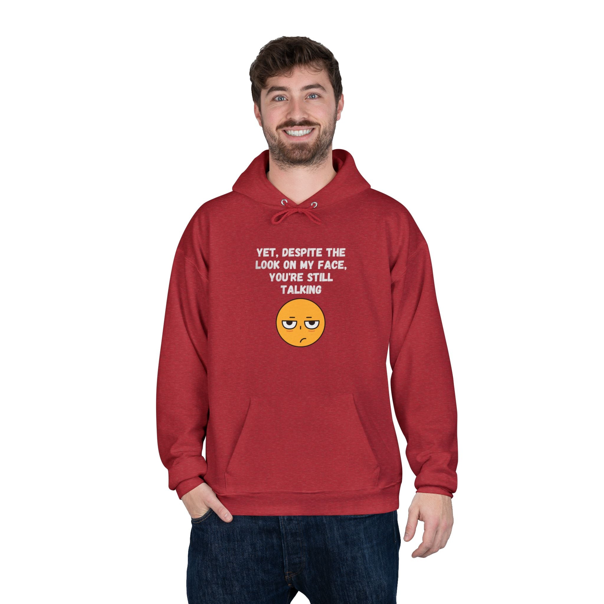 ๐ Still Talking Emoji Hoodie โ Sarcastic Unisex Pullover