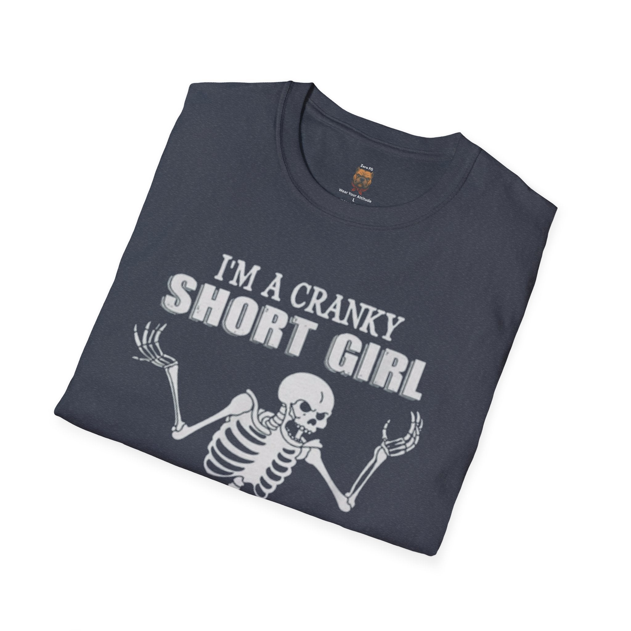 Cranky Short Girl Skeleton Tee