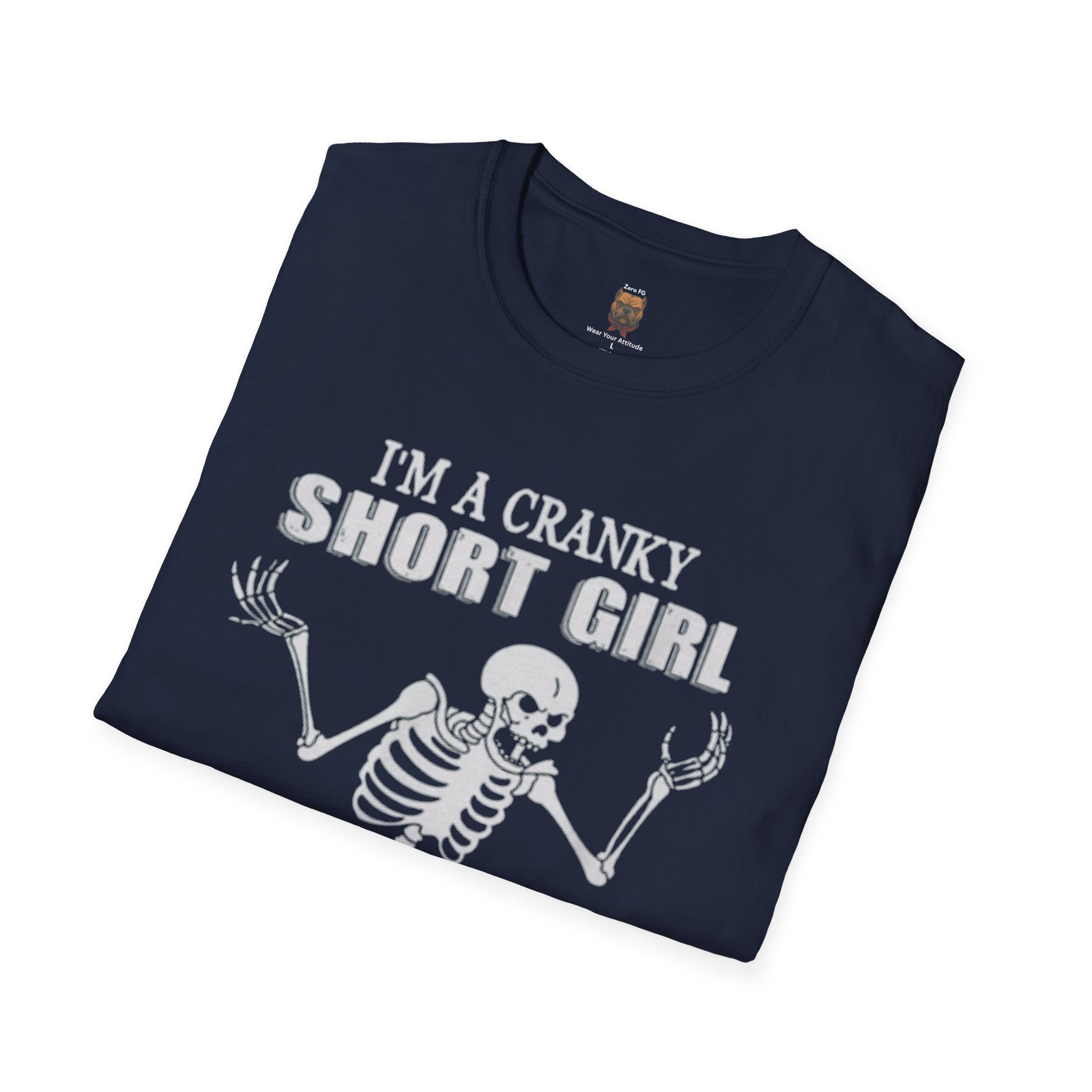 Cranky Short Girl Skeleton Tee