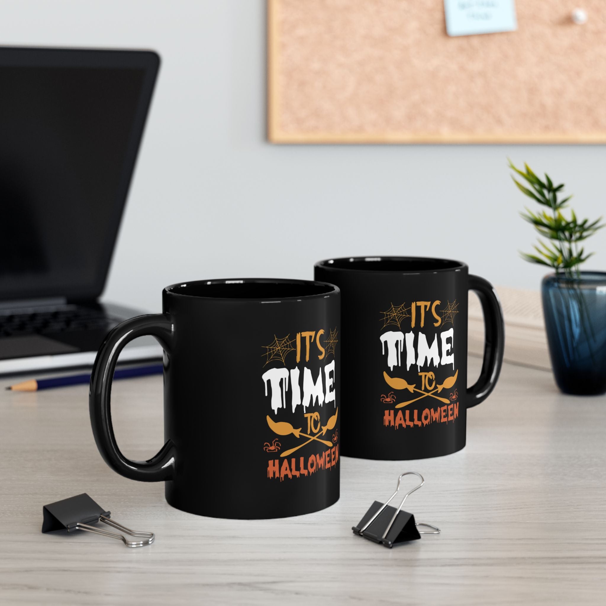 Itโs Time to Halloween Mug โ Spooky Coffee Cup for Fall