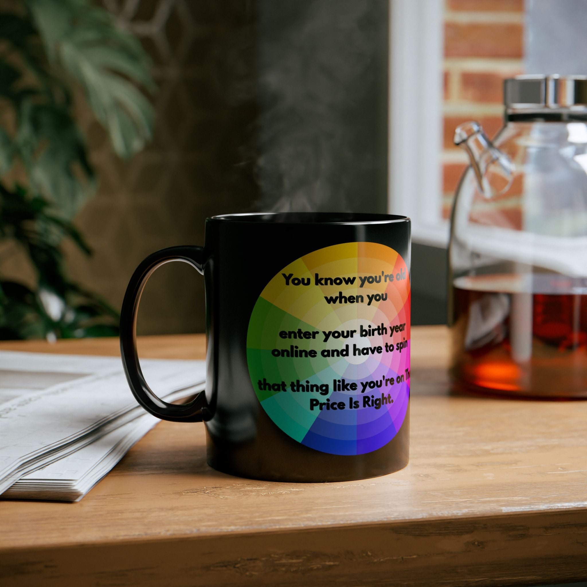 Funny Coffee Mug – Price Is Right Birth Year Joke – Black 11oz & 15oz
