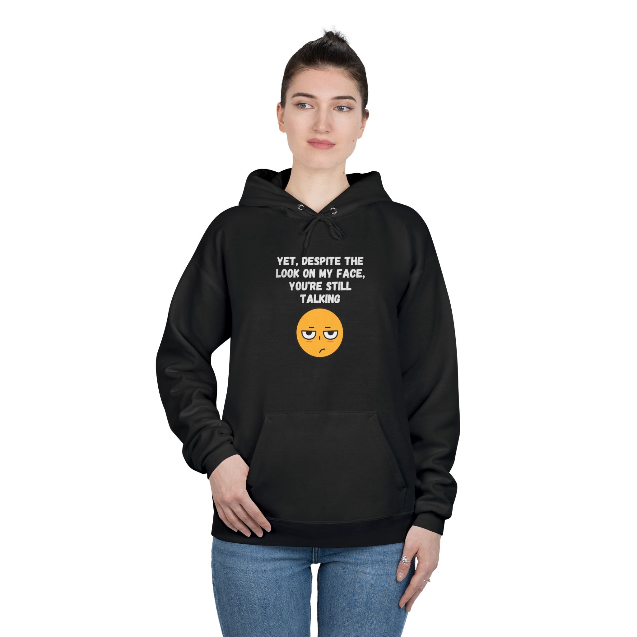 ๐ Still Talking Emoji Hoodie โ Sarcastic Unisex Pullover