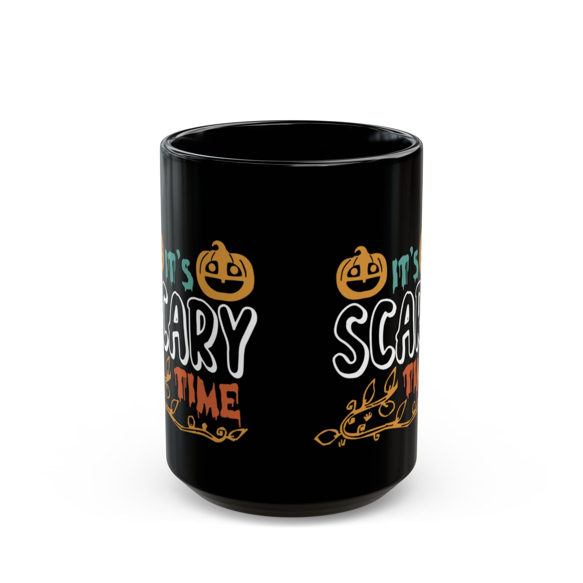 Itโs Scary Time Halloween Mug | Funny Pumpkin Coffee Cup for Spooky Season