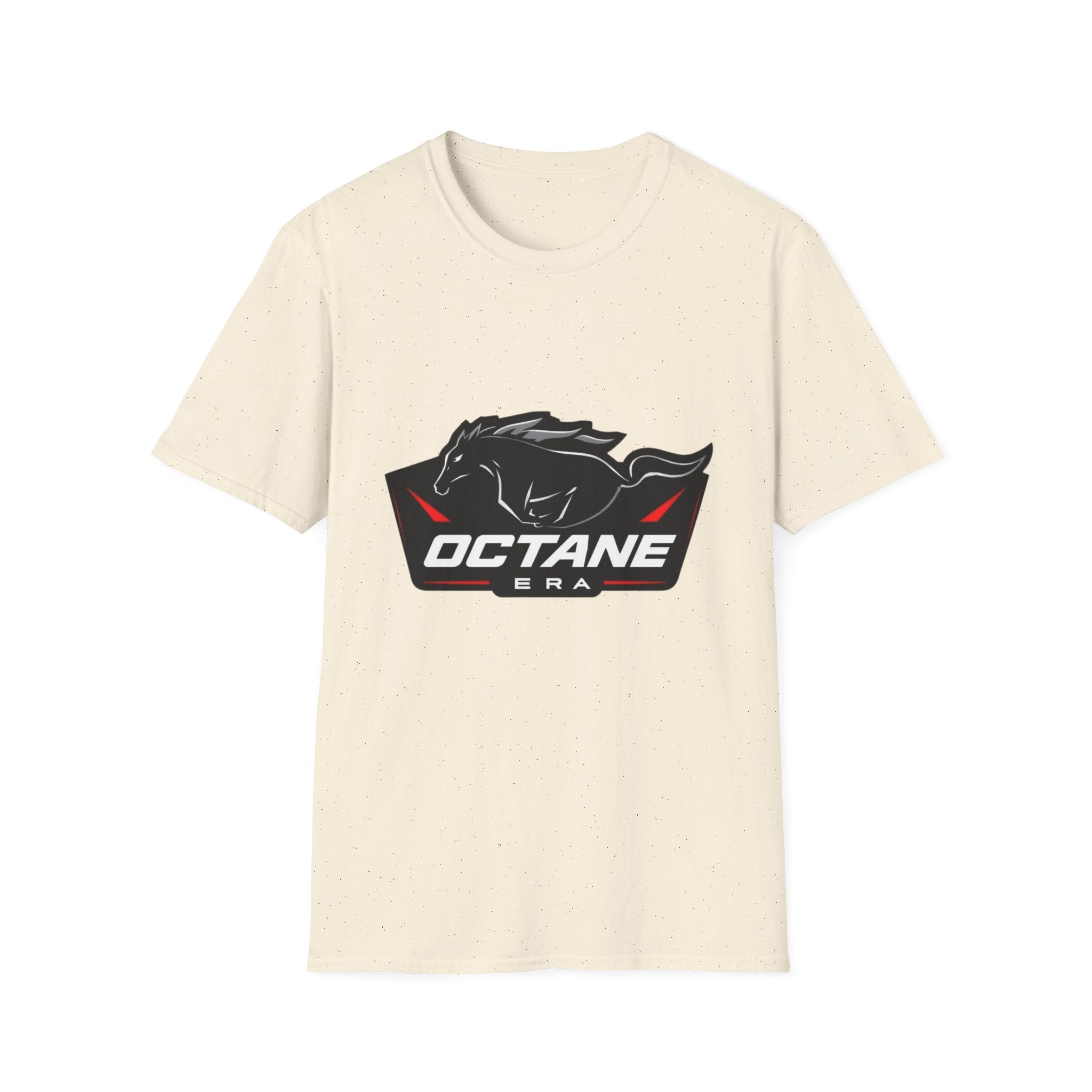Octane Era Shield Horse T-Shirt | Bold Muscle Car Graphic Tee