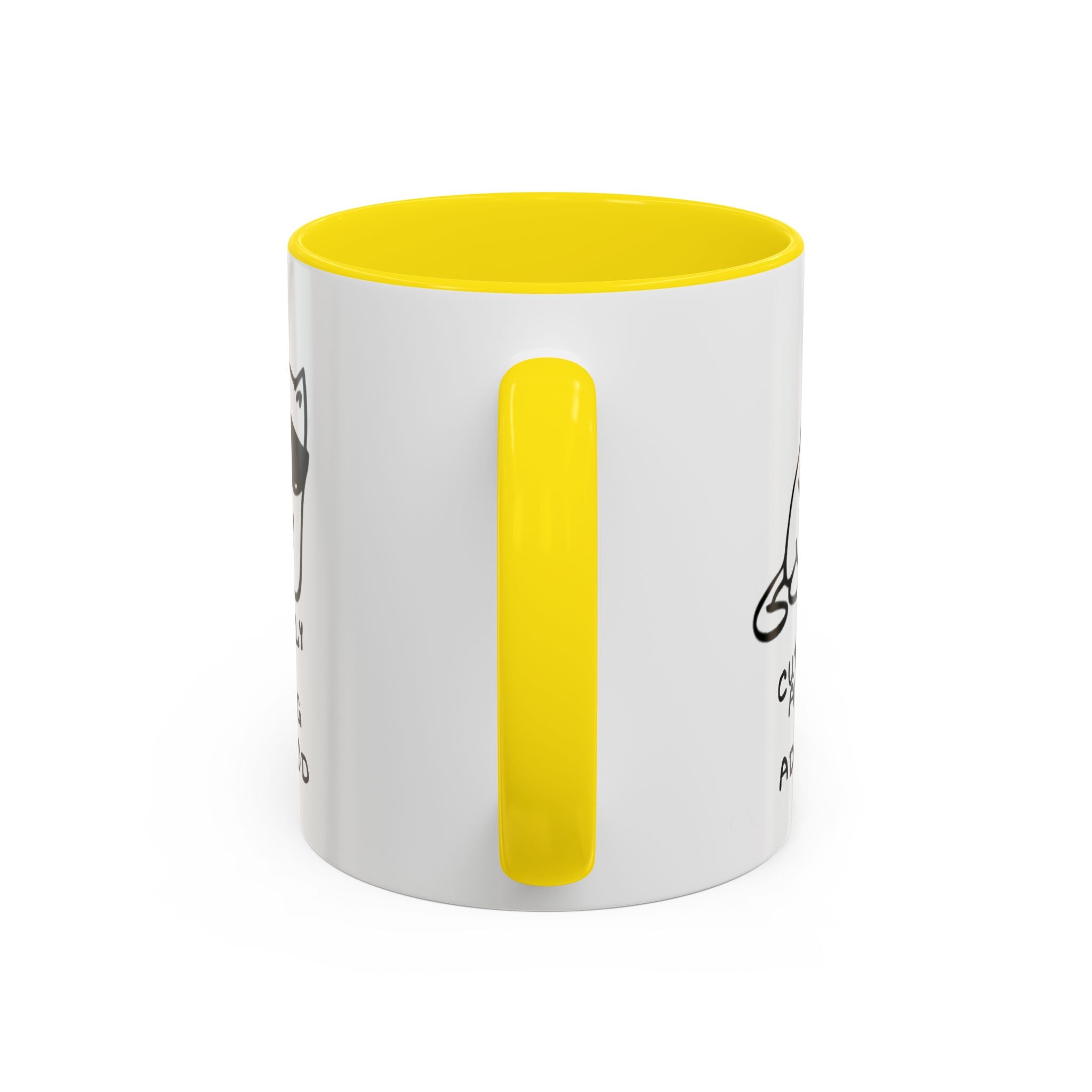 Currently Avoiding Adulthood Cat Mug – Funny Sketch Cartoon Coffee Cup