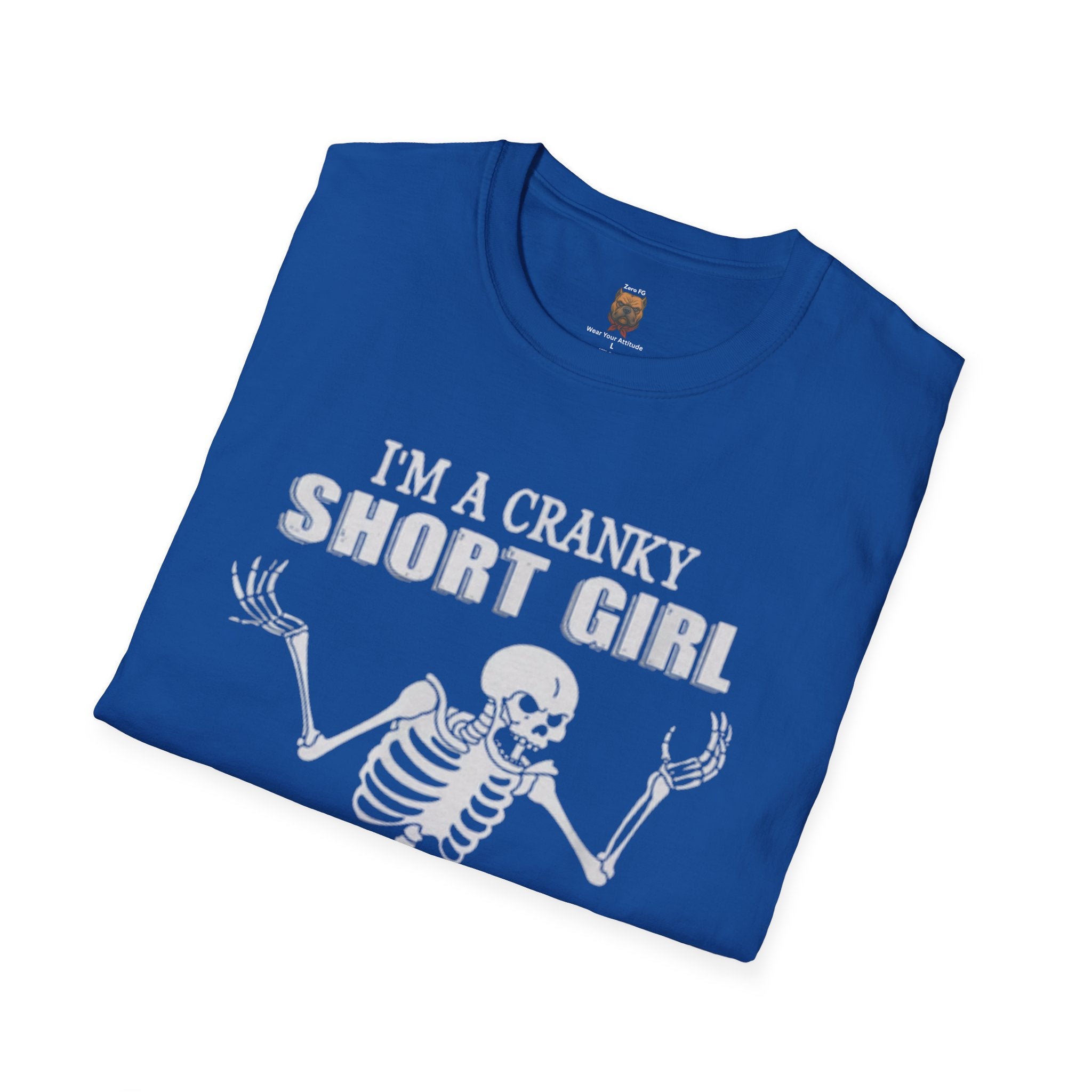 Cranky Short Girl Skeleton Tee