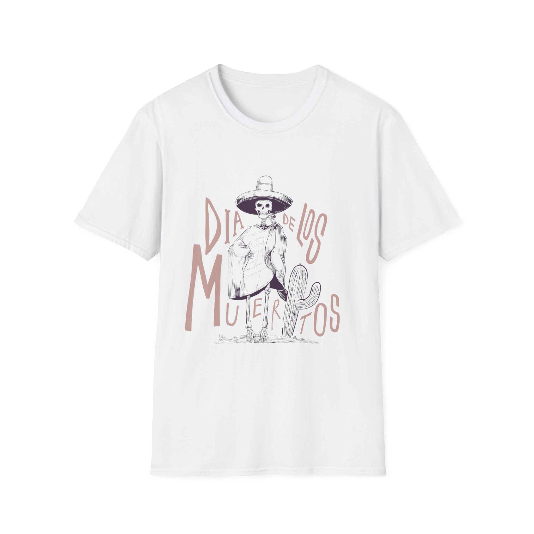 Dia de los Muertos Unisex Softstyle T-Shirt, Halloween Tee, Day of the Dead Shirt, Graphic Tee, Festival Apparel, Gift for Her
