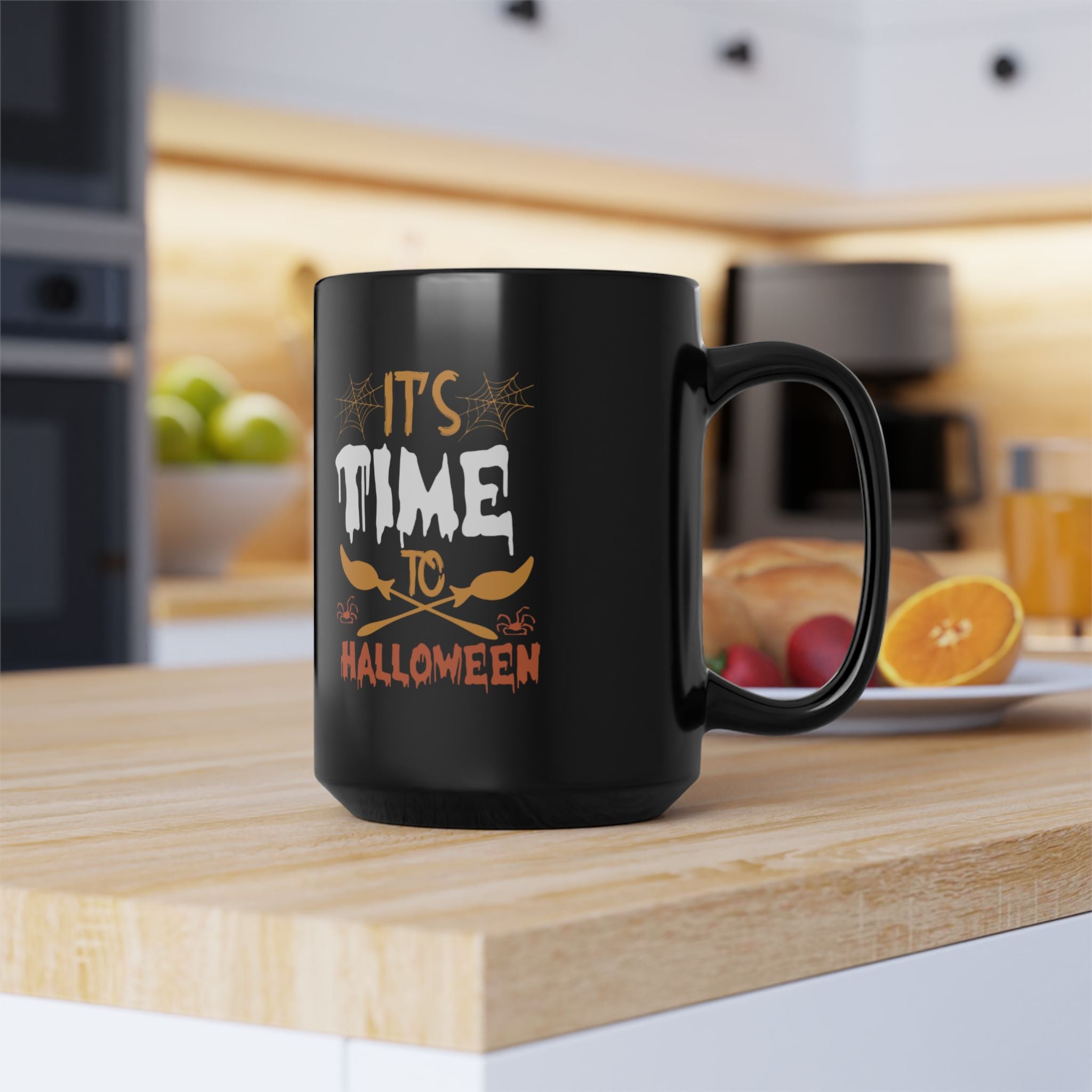 Itโs Time to Halloween Mug โ Spooky Coffee Cup for Fall
