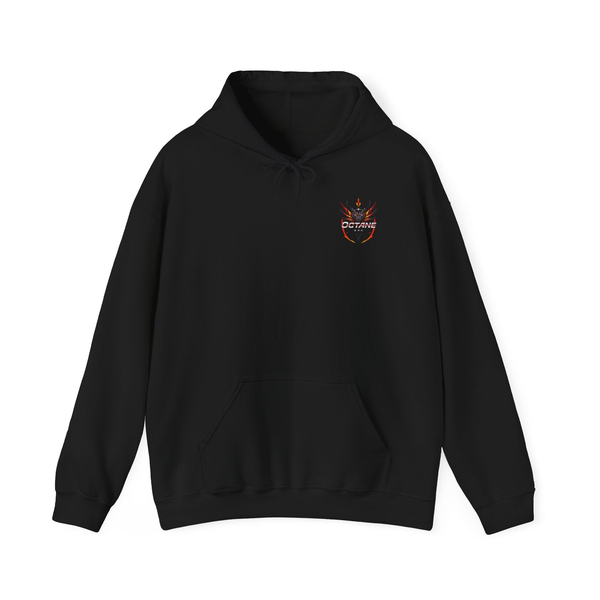 Octane Era Black Hoodie – Double Print Design, Same Price
