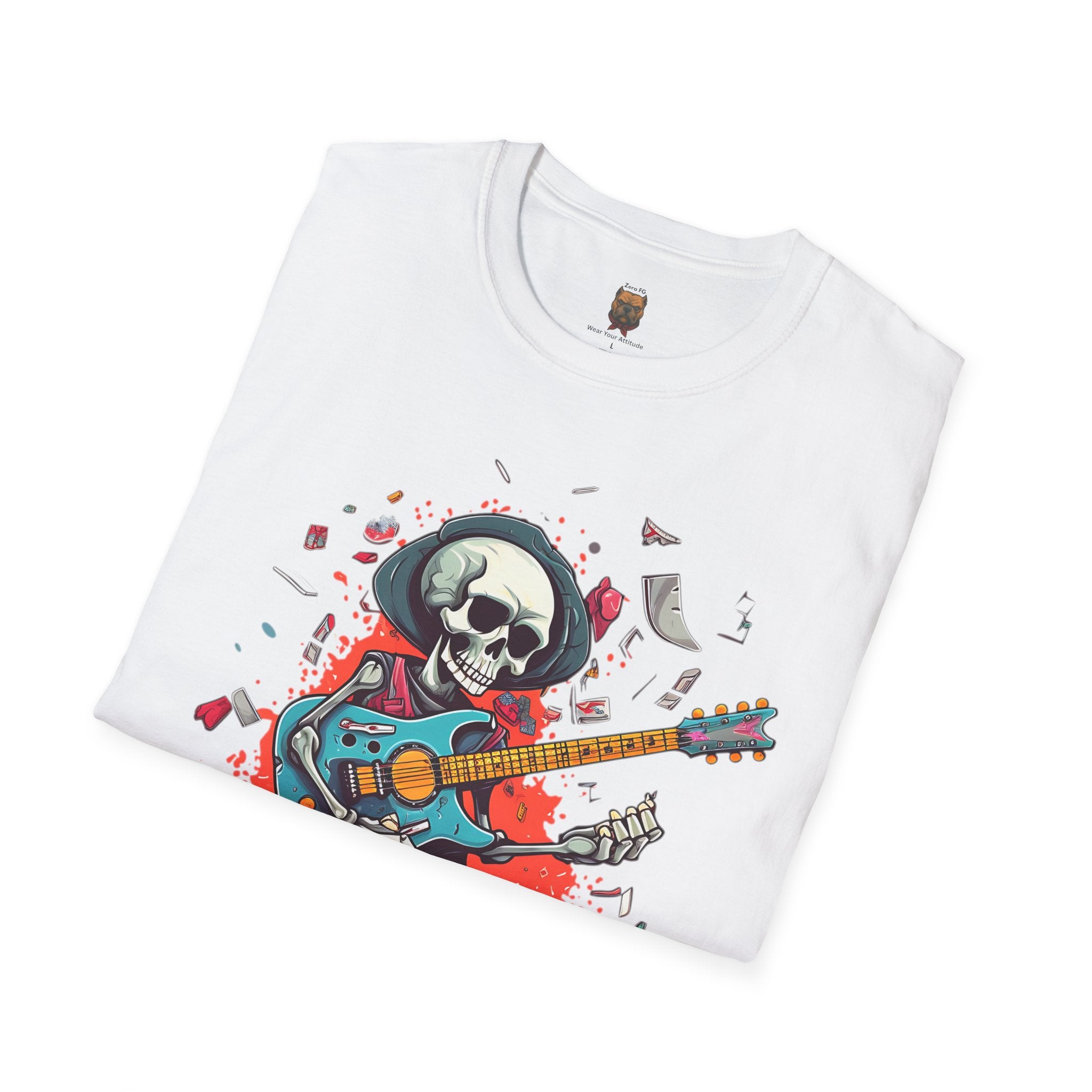 Skull Guitarist Tee | Unisex Rock & Roll Graphic T-Shirt