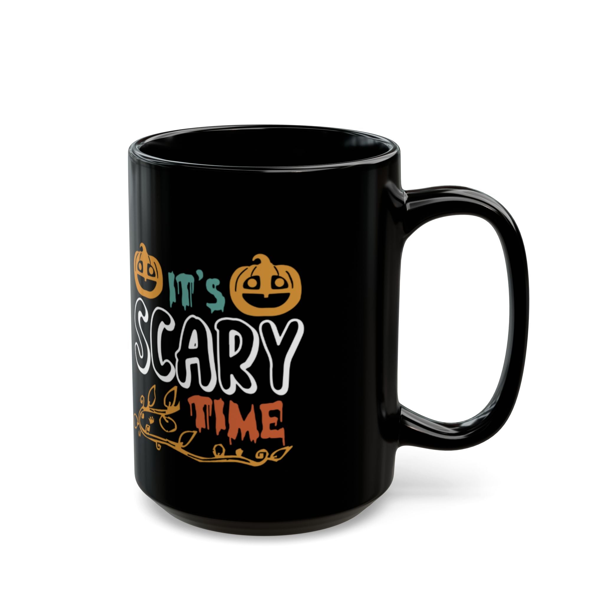 It’s Scary Time Halloween Mug | Funny Pumpkin Coffee Cup for Spooky Season