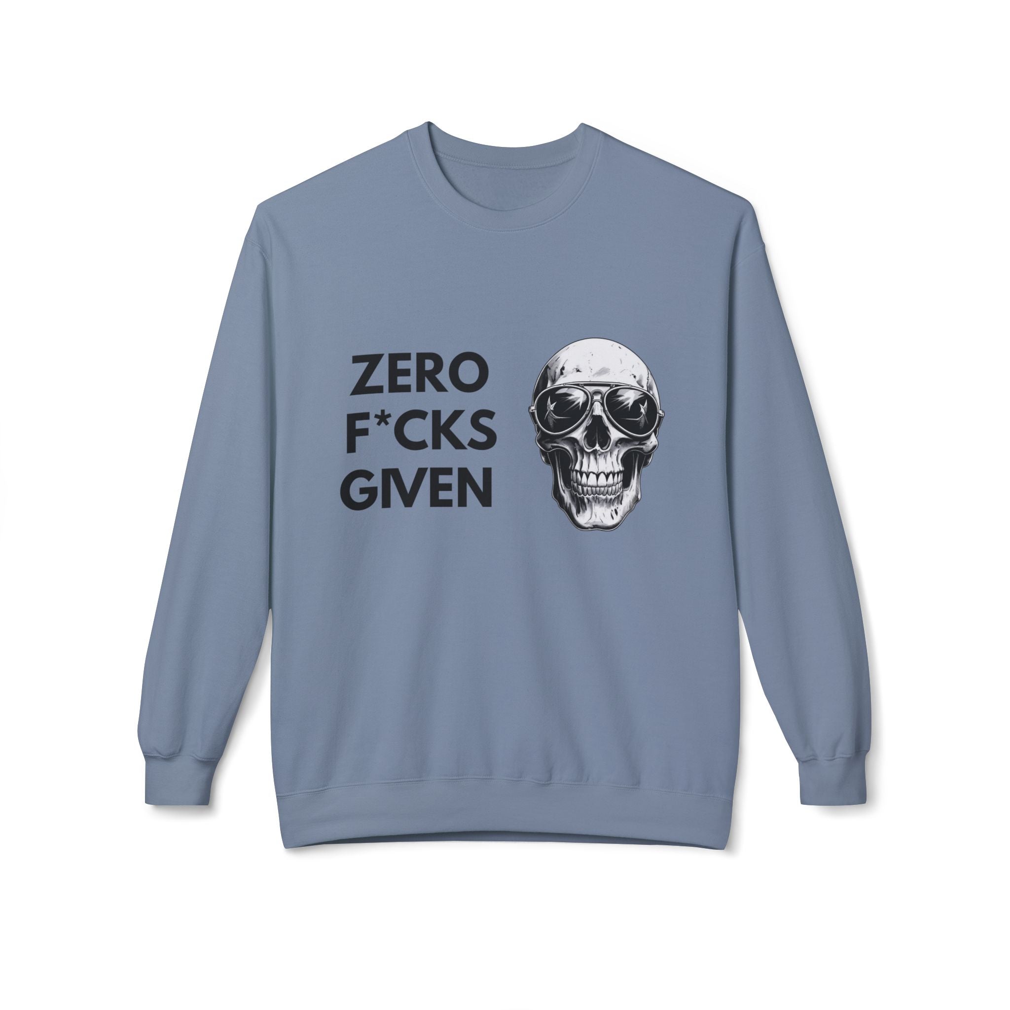 Zero F★cks Given Skull Sweatshirt