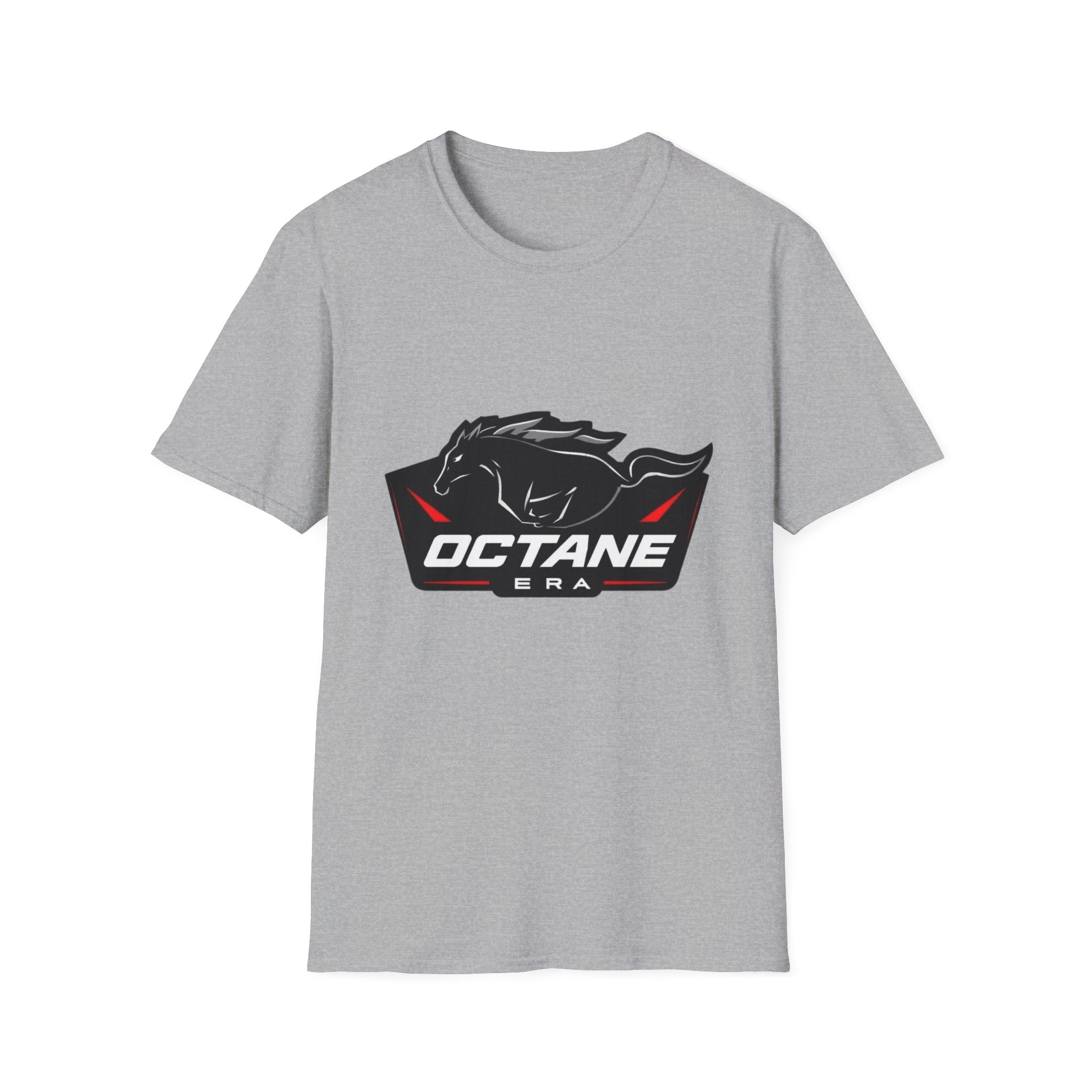 Octane Era Shield Horse T-Shirt | Bold Muscle Car Graphic Tee